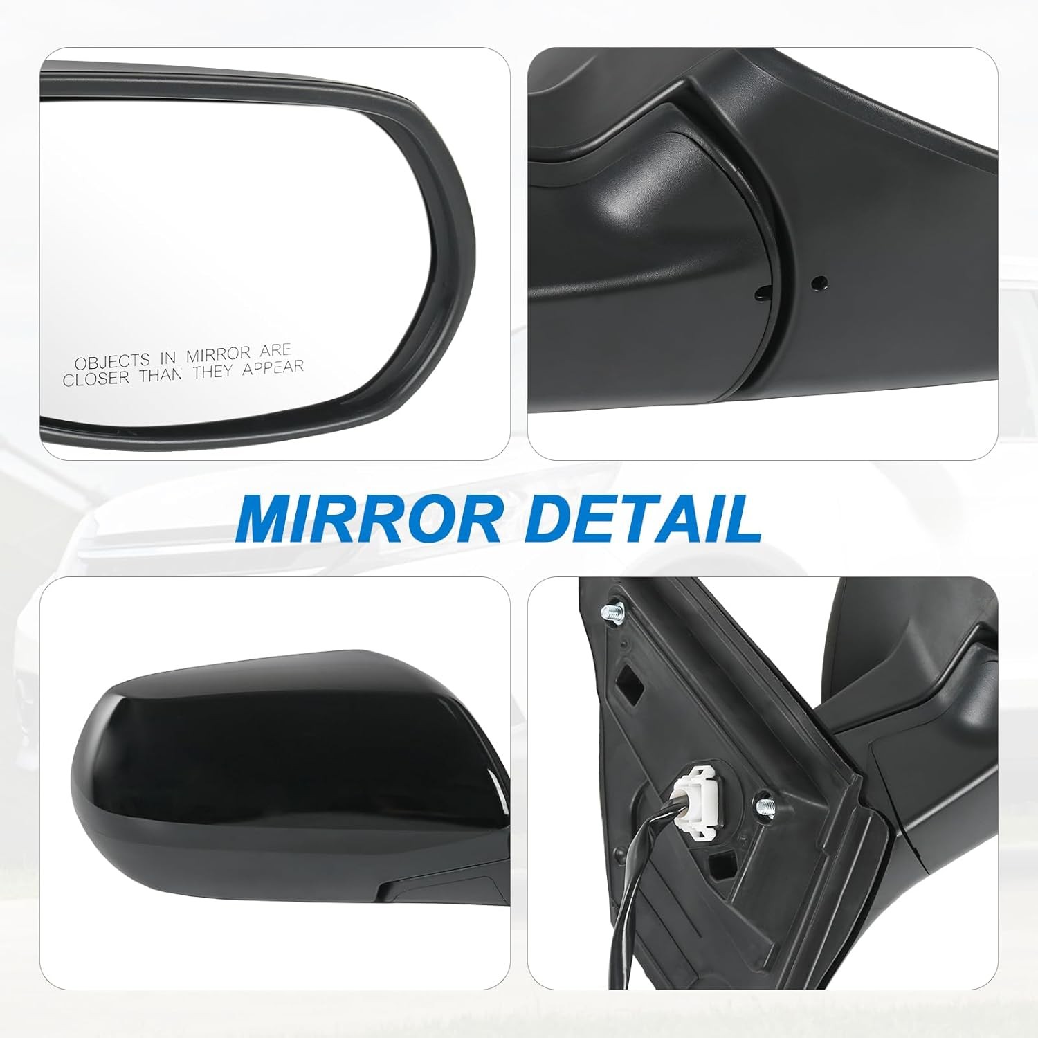 Right Passenger Side View Mirror Compatible with 2012-2016 Honda CRV Power Glass