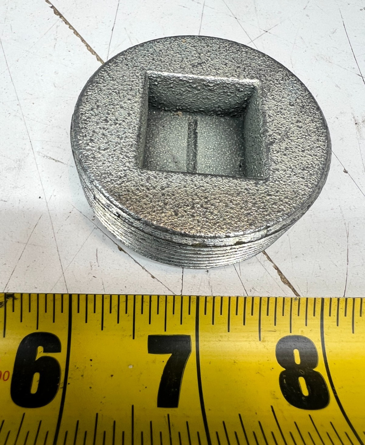 2″ Appleton PLG200R Square Recessed Conduit Close-Up Plug Threaded Mall Iron GAV