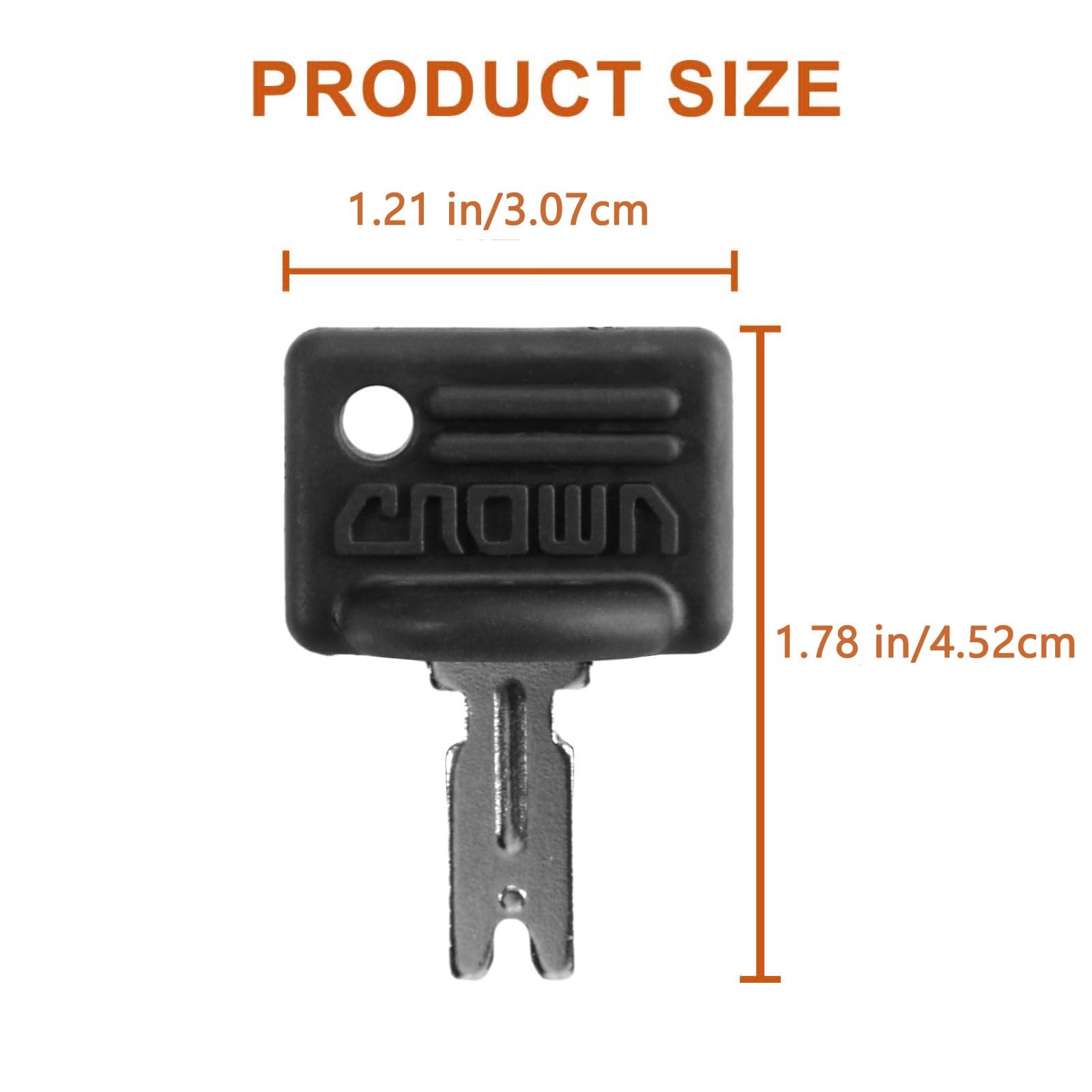 2 PCS Black Forklift Ignition Keys Replacement Fits Hyster S30XL Push Button