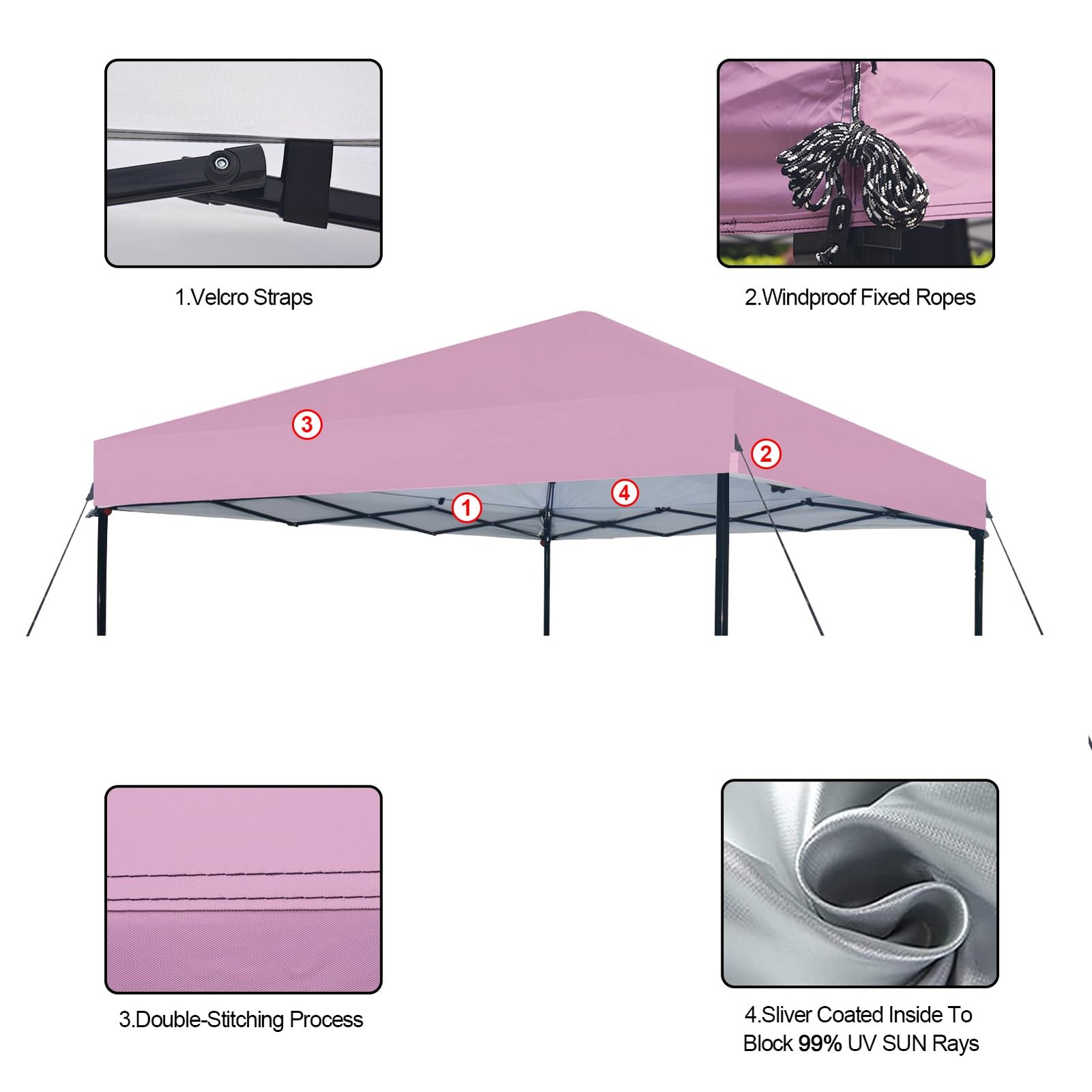 Joramoy 1010 Canopy Replacement Top Only Waterproof Pop Up Canopy Tent Top