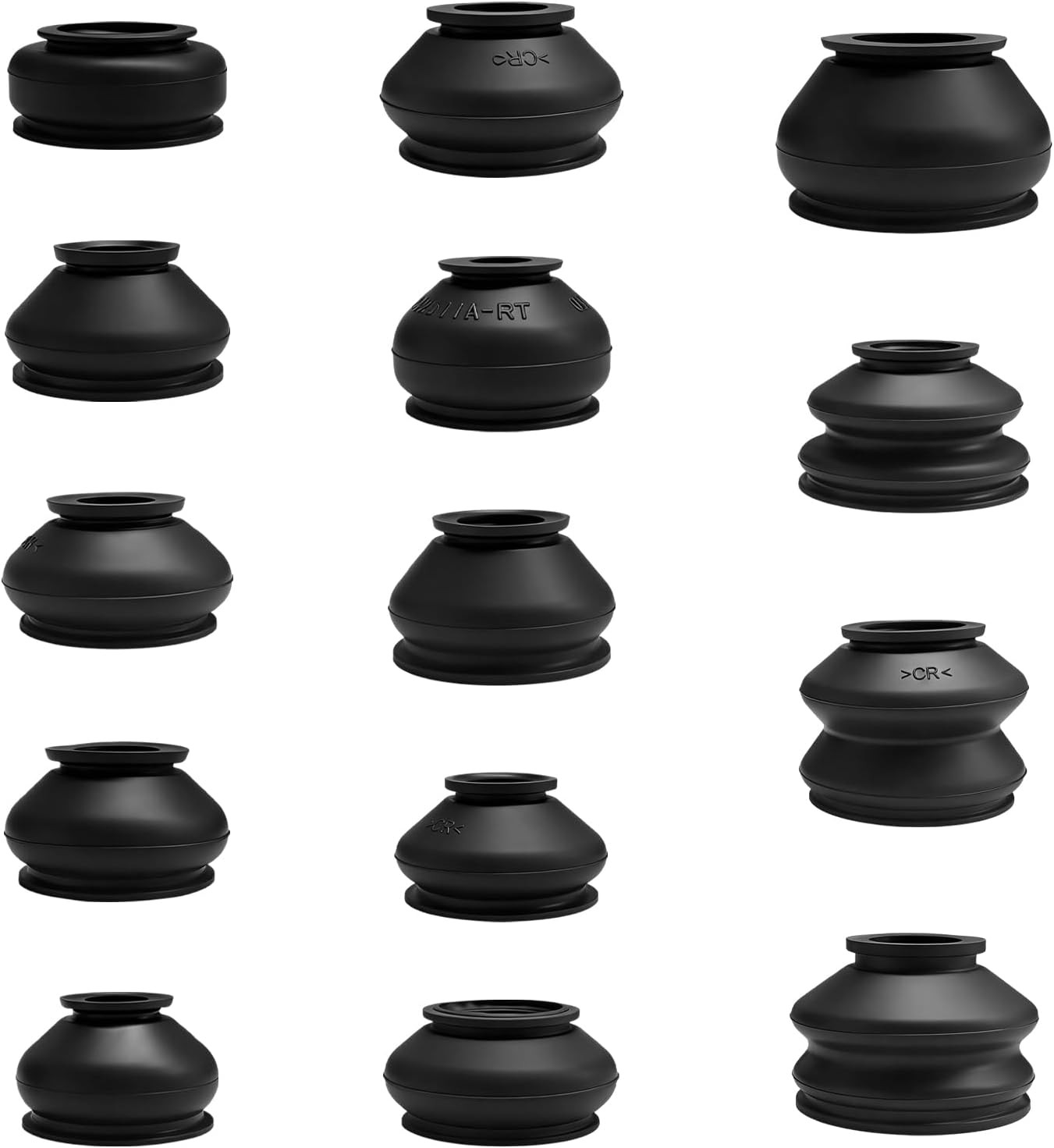 14PCS Tie Rod Boot Set Rubber Ball Joint Dust Covers for Steering Suspension