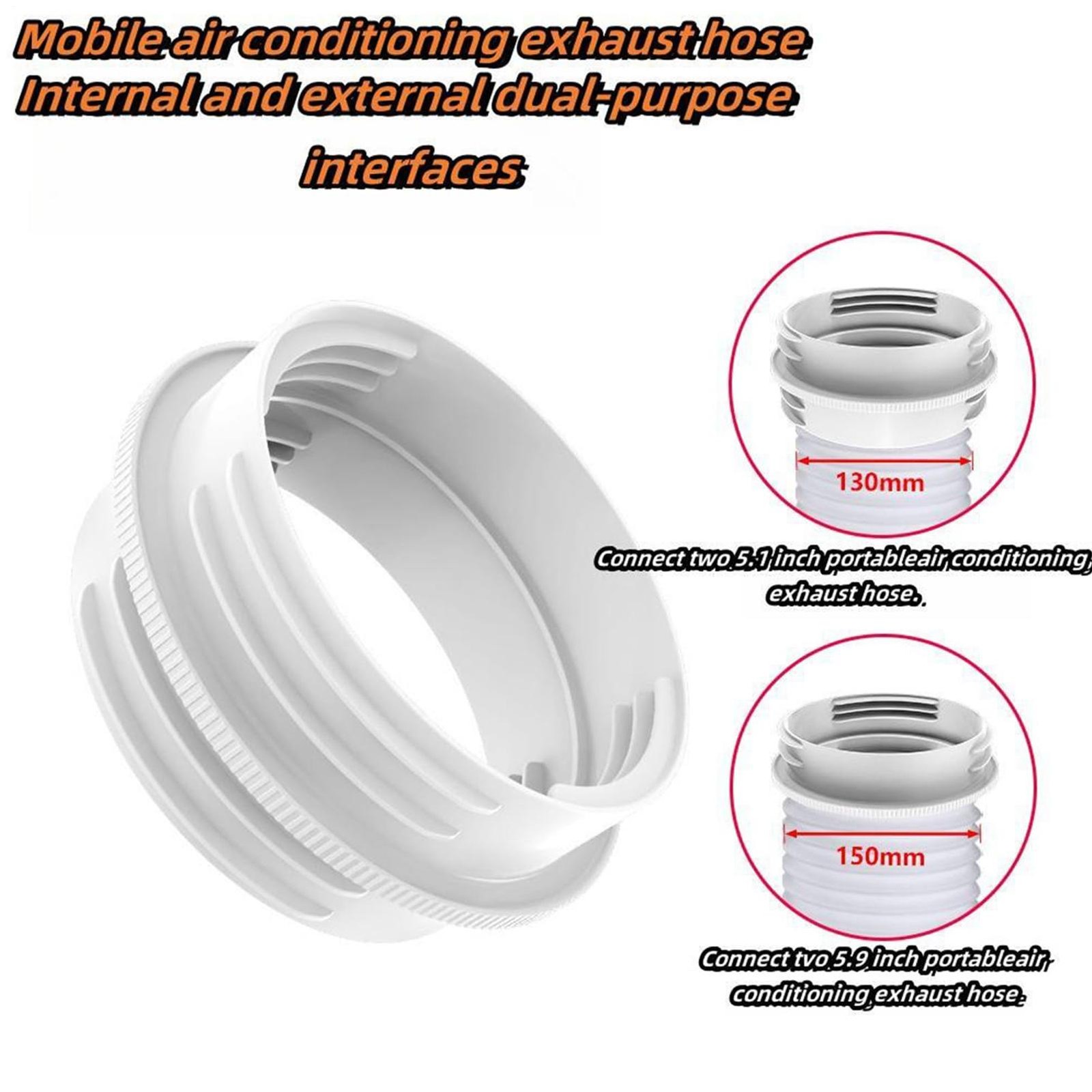 Portable Air Conditioner Hose Connector, Universal Exhaust Hose Coupler