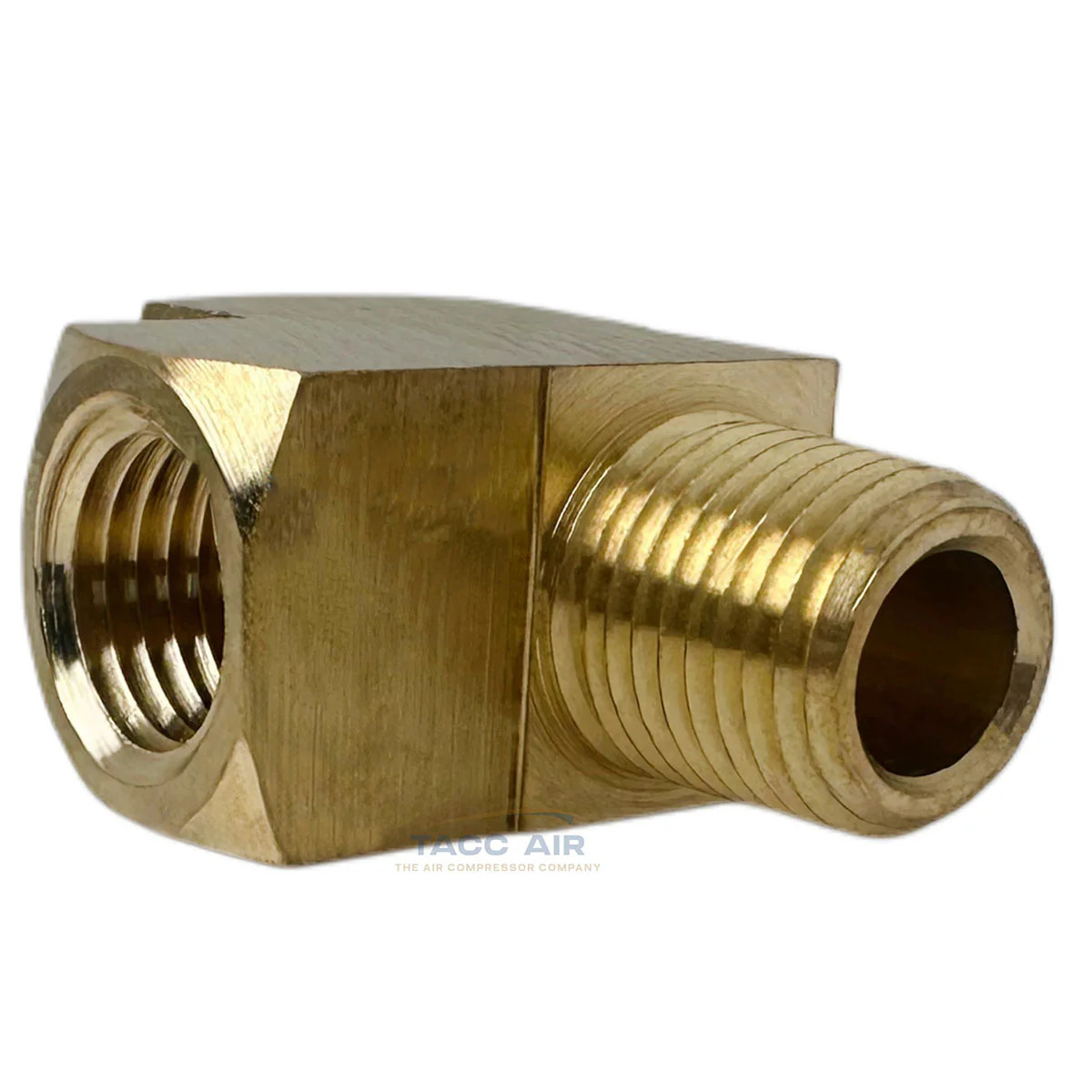 2 Pack 1/4″ NPT Solid Brass Branch Tee Fitting 3 Way W/ 2 Female & 1 Male Thread