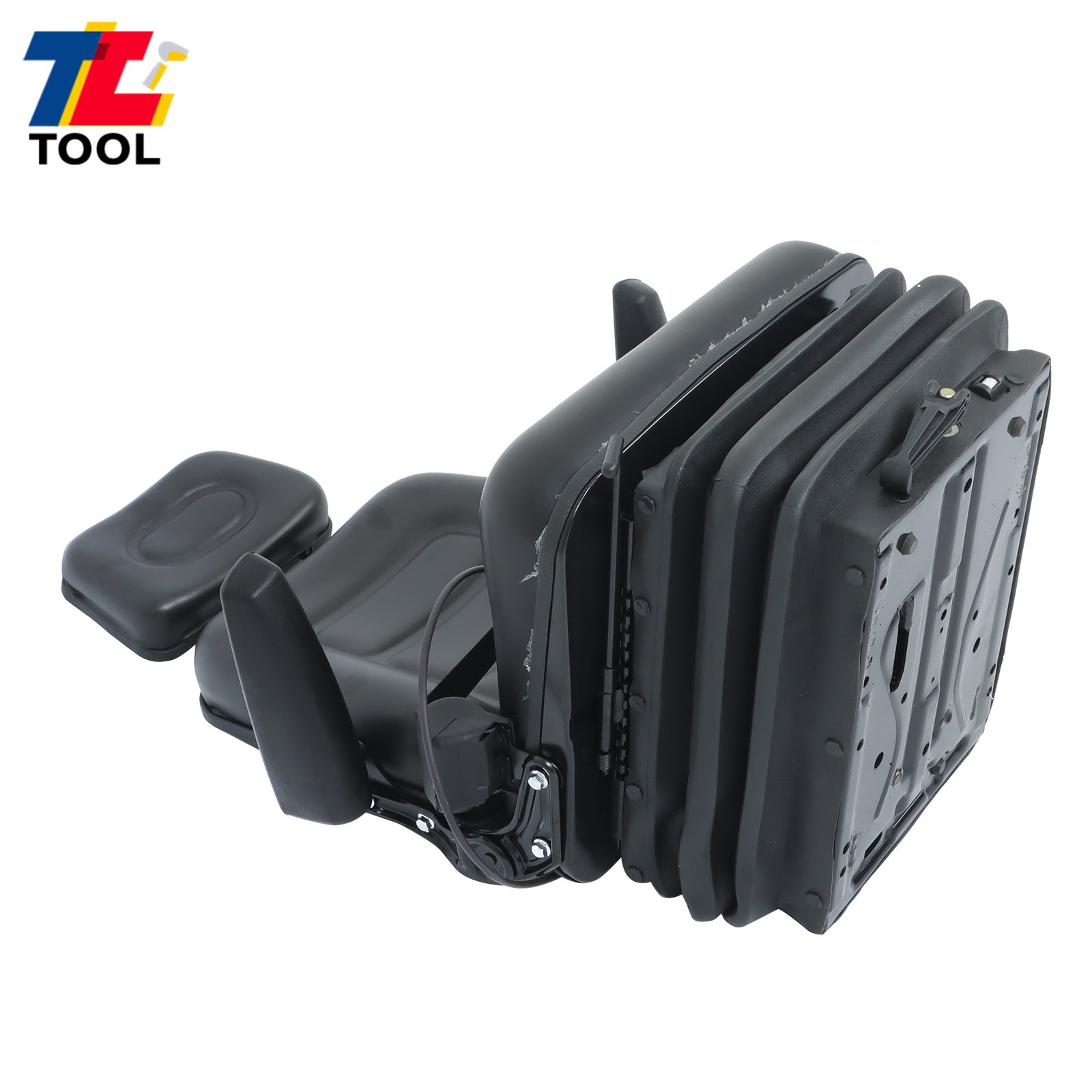 Forklift Tractor Seat Suspension Adjustable Backrest Armrest Safety Belt