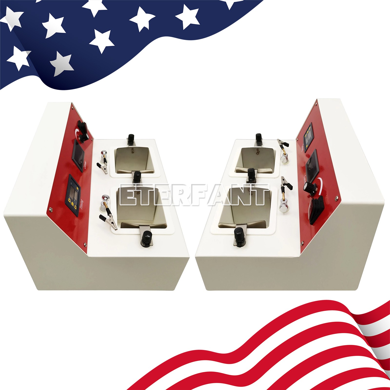 ETERFANT Electrolytic Polishing Machine With 2 Electrolytic Cells Dental Lab