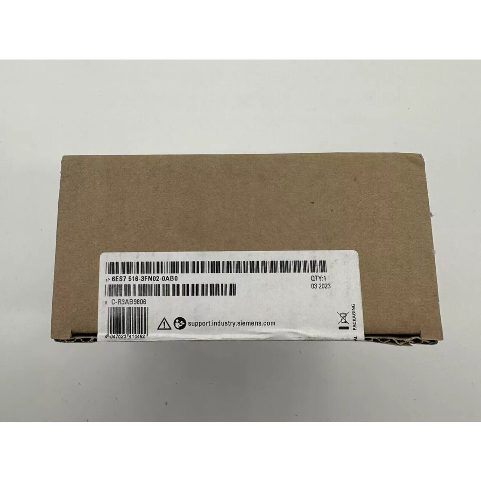 New Siemens S7-1500F, CPU 1516F-3 PN/DP 6ES75163FN020AB0 6ES7516-3FN02-0AB0