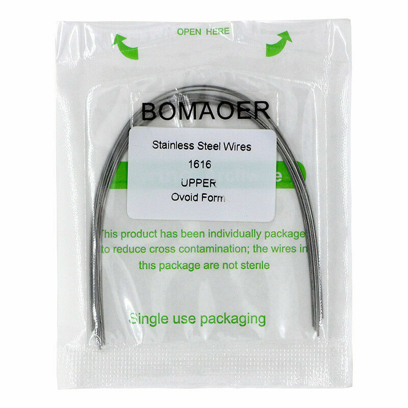 10×Dental Orthodontic Stainless Steel Rectangular Arch Wires 16×16 Upper bomaoer