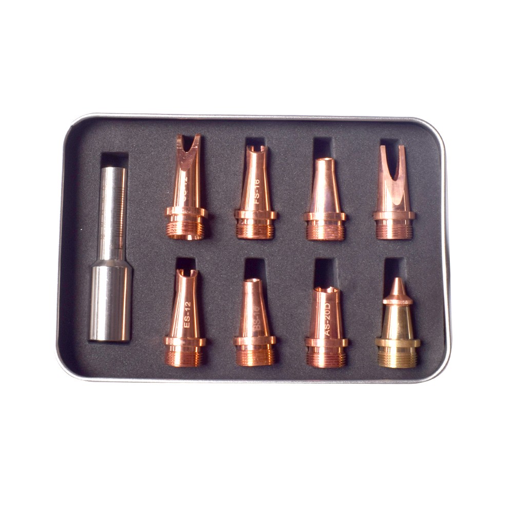 7pcs Laser Welding Nozzle +1 pc 70mm Scale Tube for Handheld Welder Wire w/box