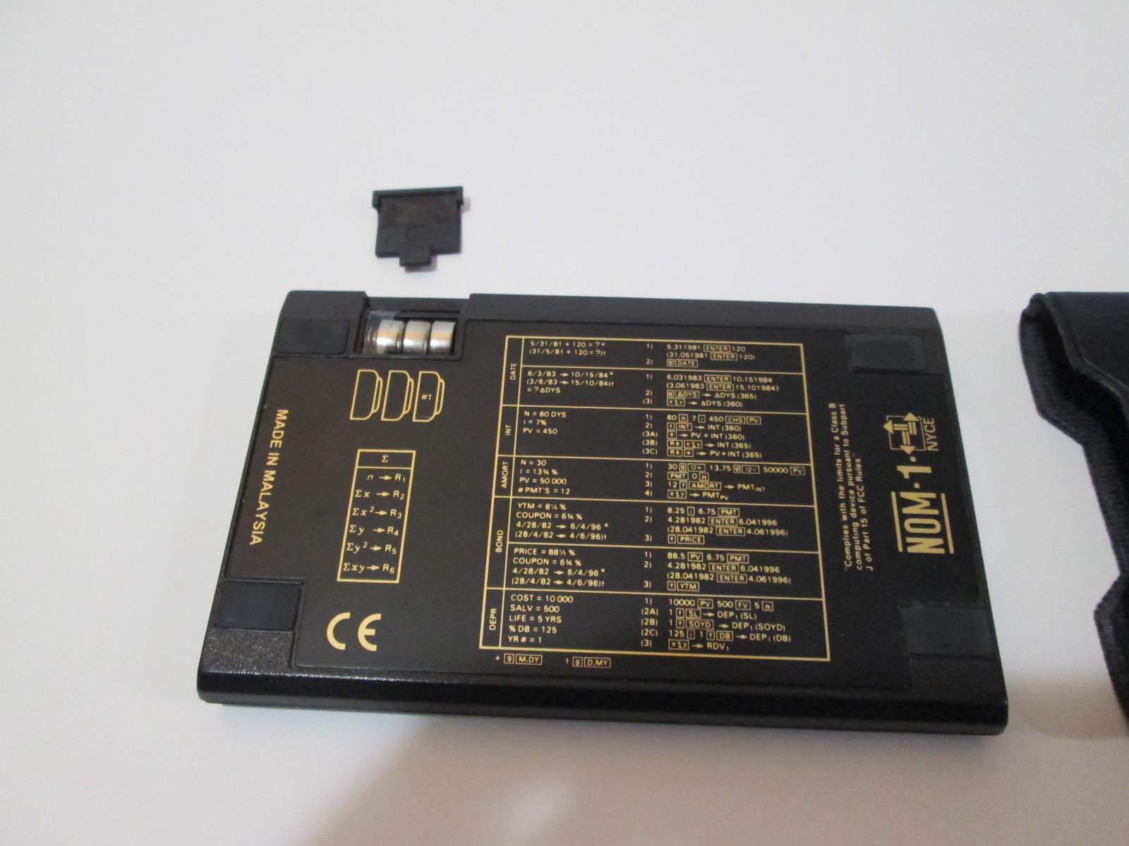 Vintage HP 12C Financial Programmable Calculator Made in Malaysia With Case