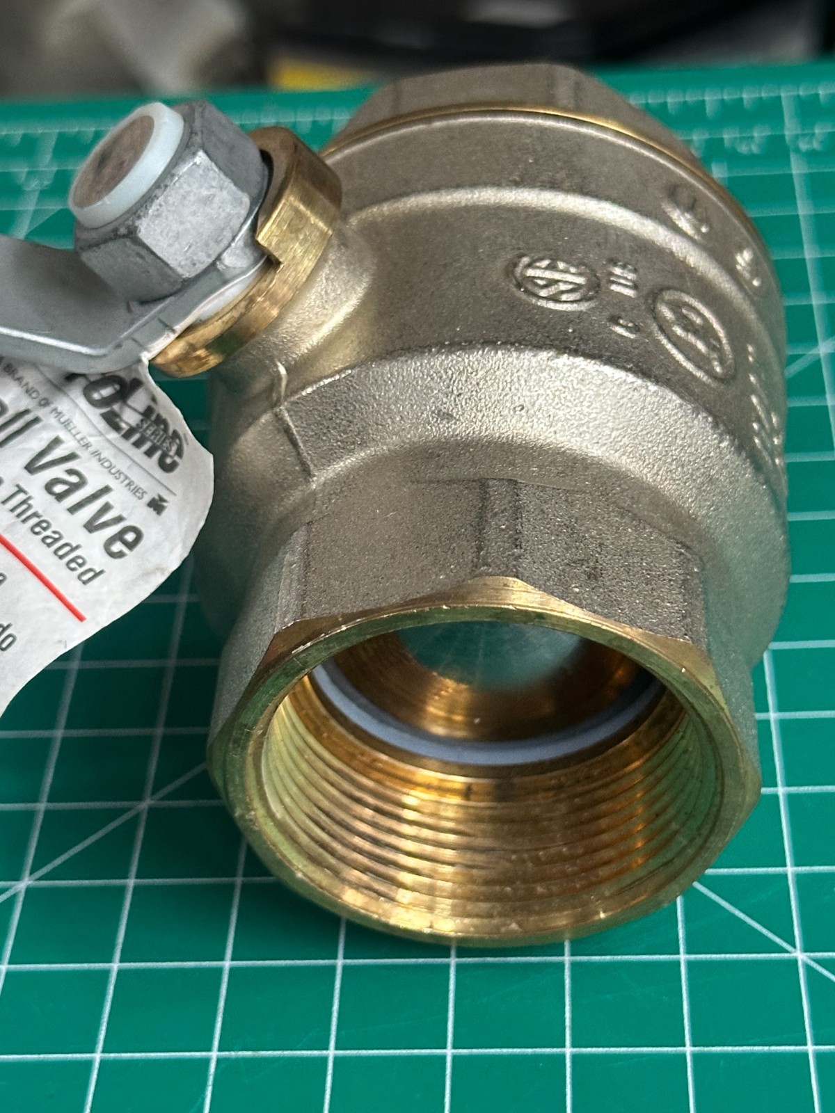 NOS Proline 107-007NL 1-1/2″ FIP x 1-1/2″ Brass FIP Ball Valve Full Port Lever