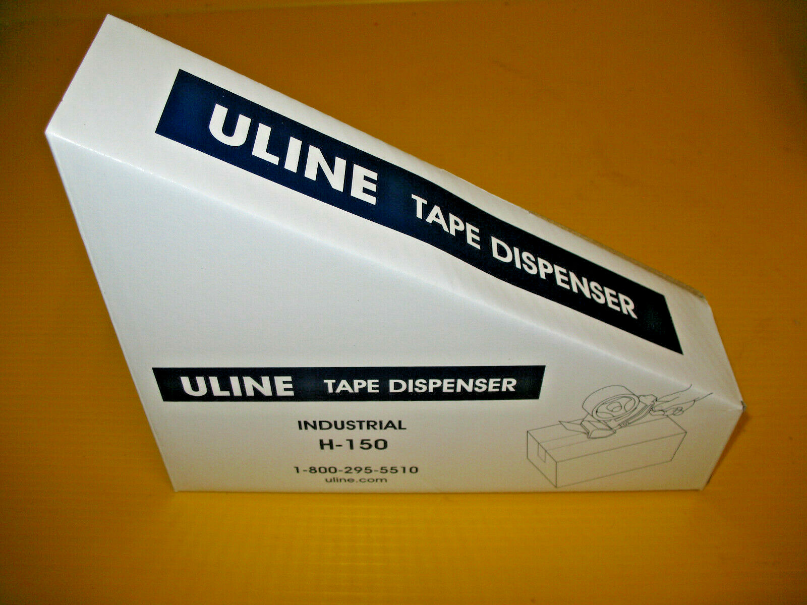 6 Rolls ULINE S-423 Industrial Tape 2″ x 110 yds -2 Mil, Clear & Tape Dispenser