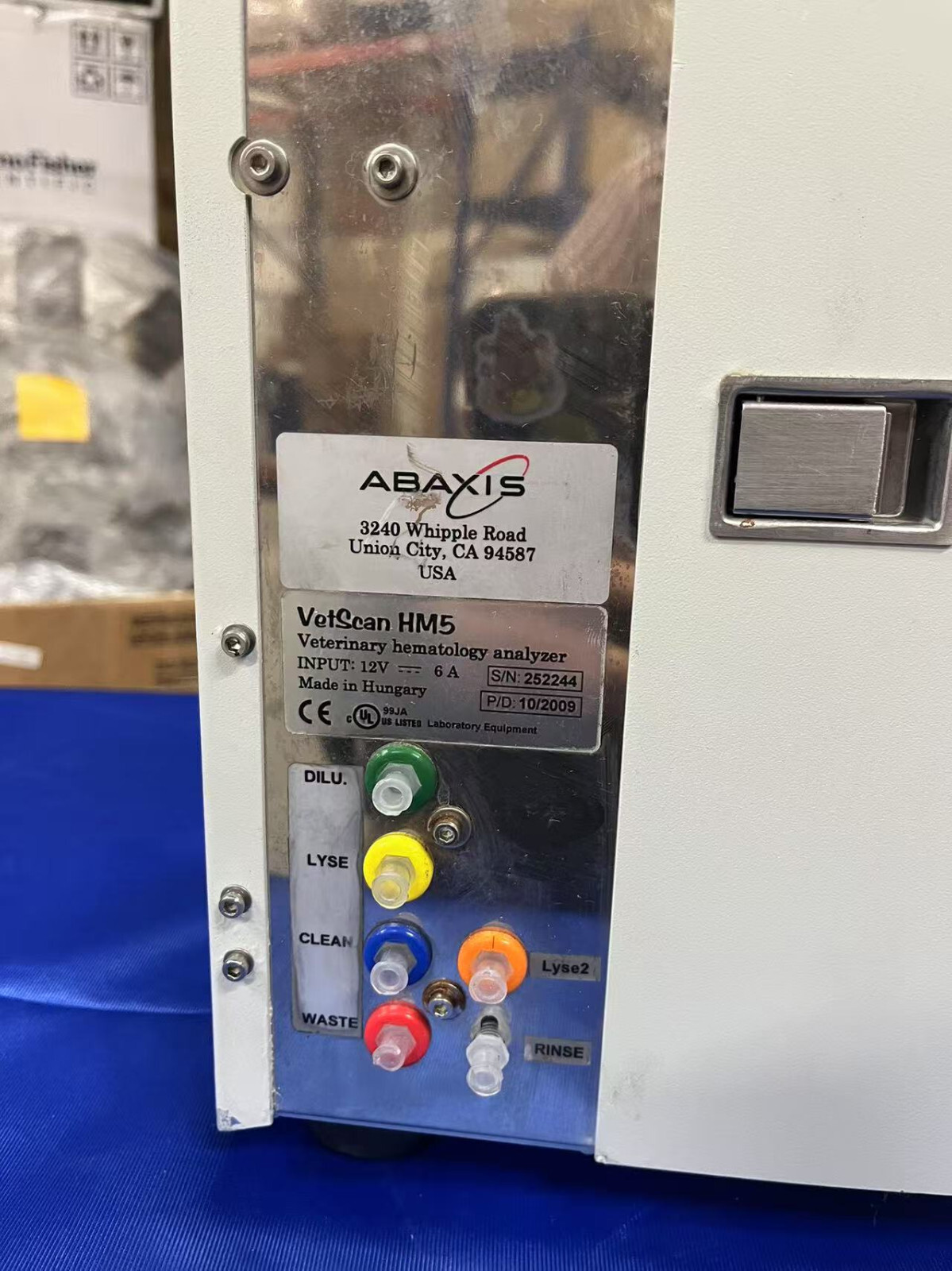 Abaxis Vetscan HM5 Hematology Analyzer