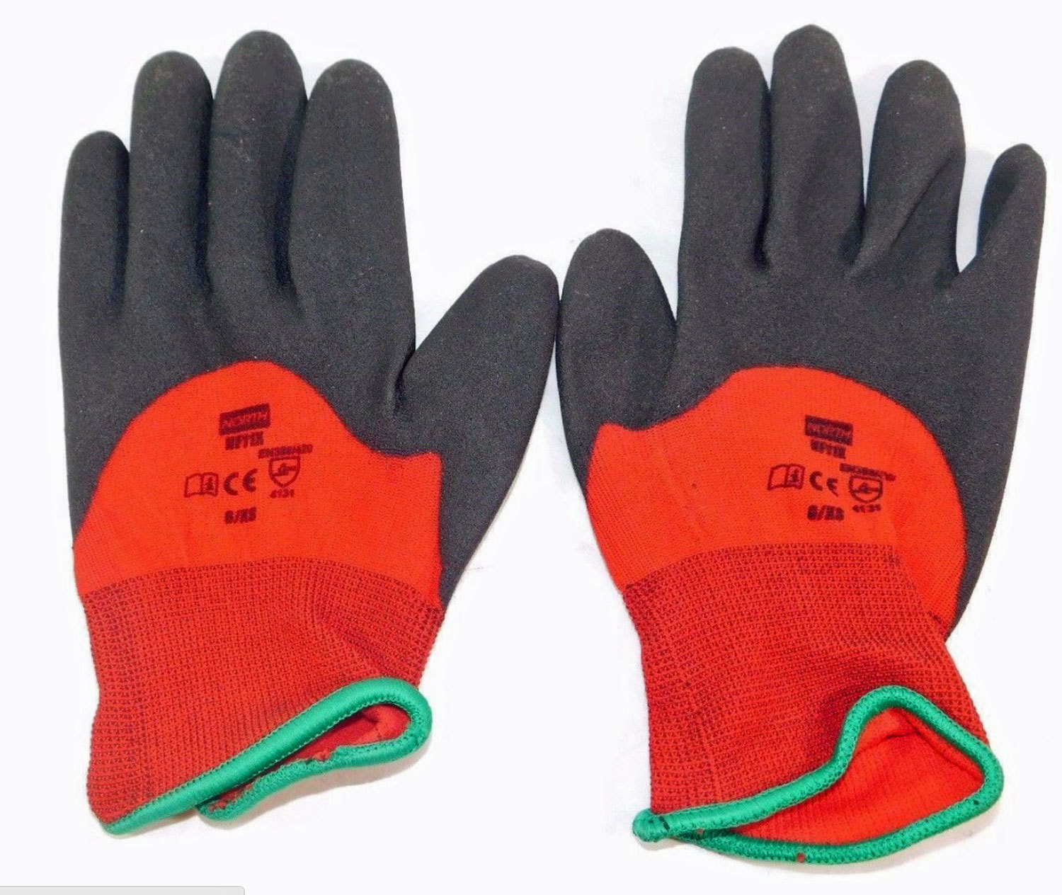 12 New Pairs North NF11X/6XS Coated Gloves Red Extra Small Free US Shipping