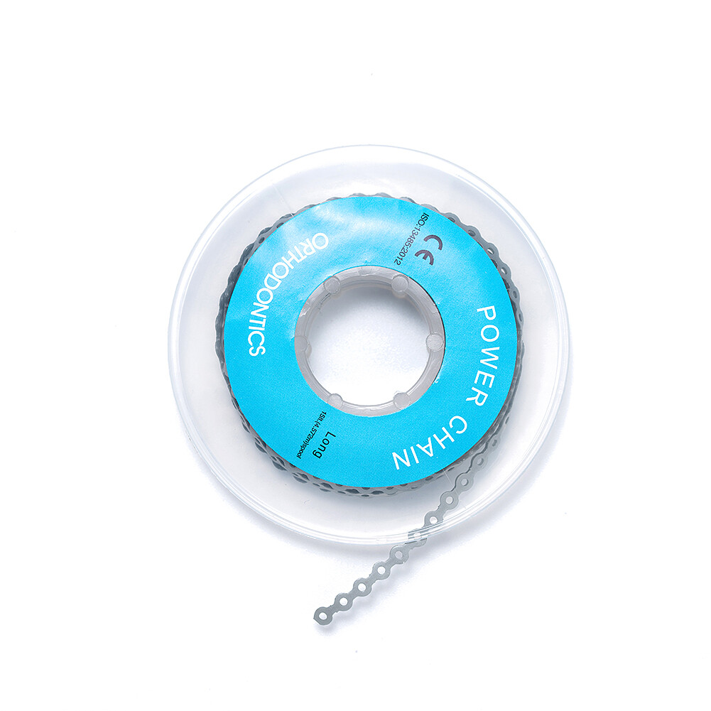 Dental Orthodontic Power Chain Ligature Ties Elastic Rubber Bands for Brackets