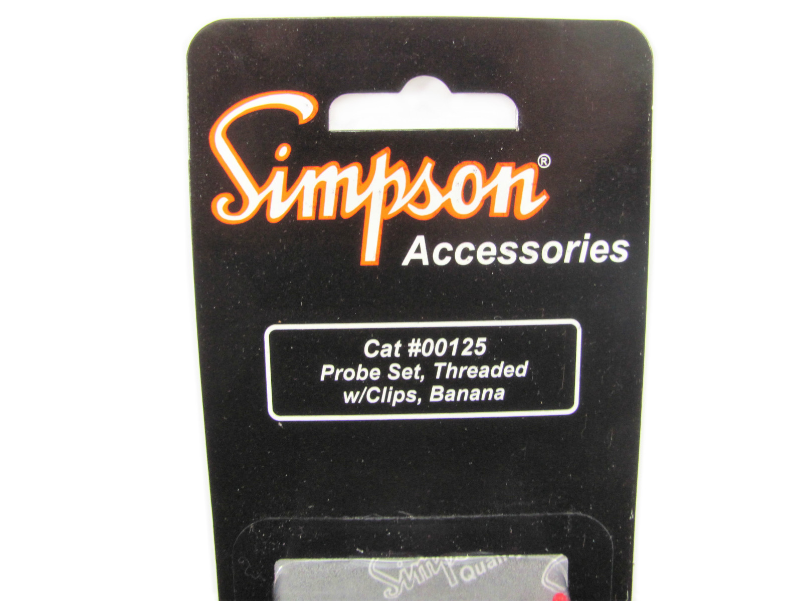 Threaded Probe Leads w/Banana Plugs & Screw-On Alligator Clips – Simpson 00125