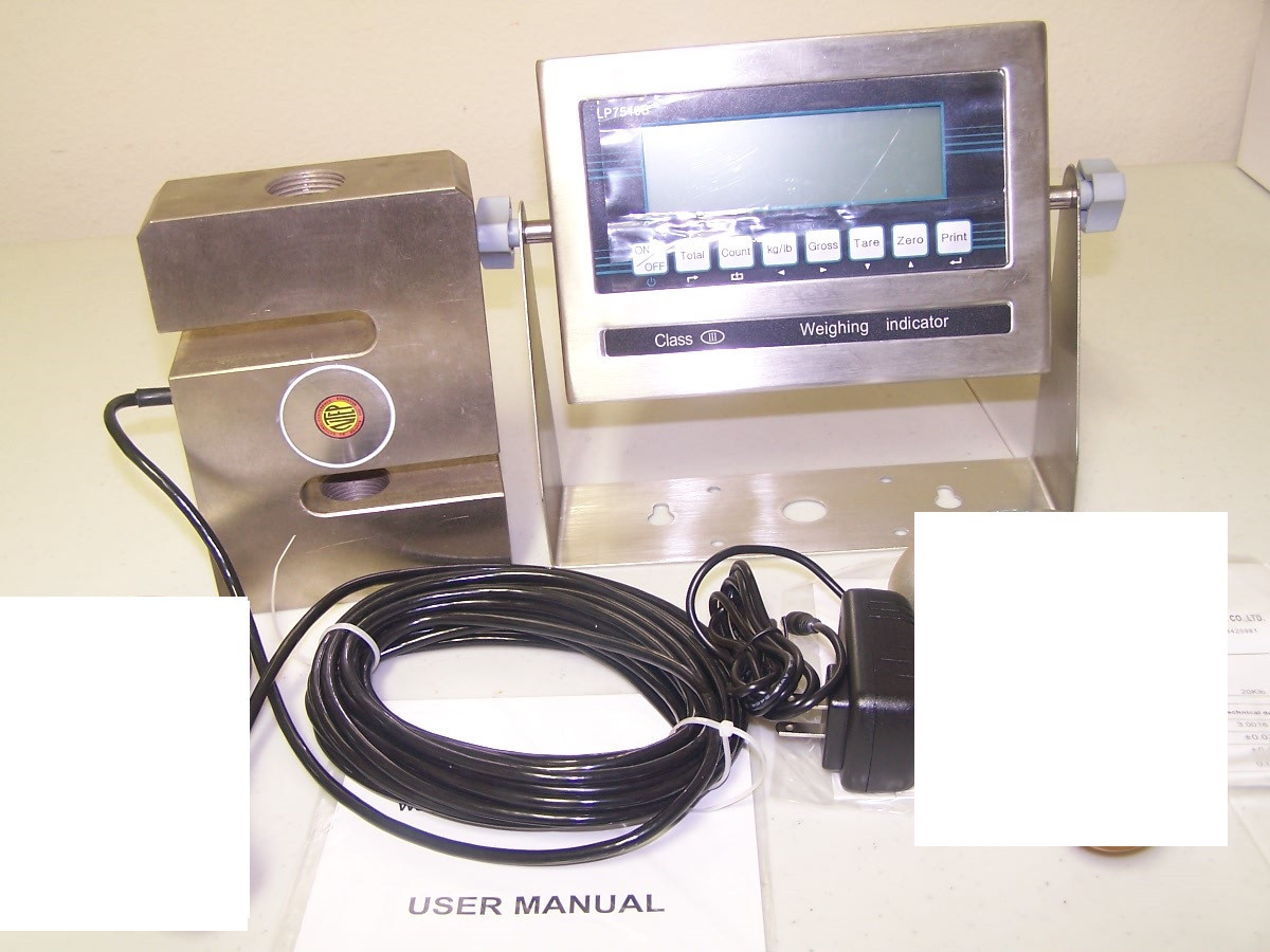 Compression Scale 10,000X0.5 LB S-Type NTEP Load cell,Stainless Indicator,NEW