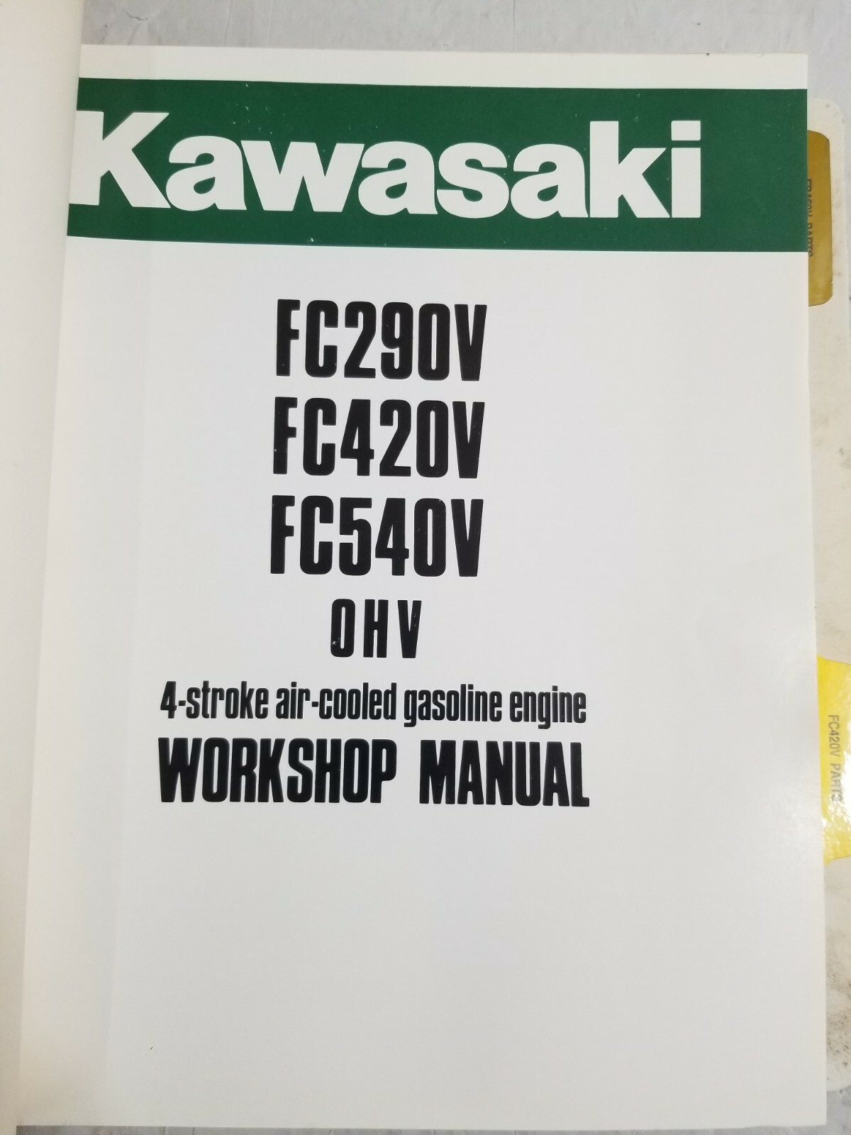 KAWASAKI Master Manual Parts & Service Vol 1 Part # 99969-0305PA Dealer Binder