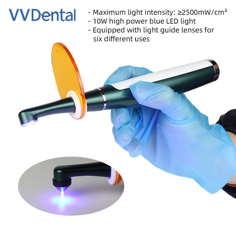 Dental Wireless Cordless LED Curing Light 1 Second Resin Cure Lamp 2 Mode 2500mw