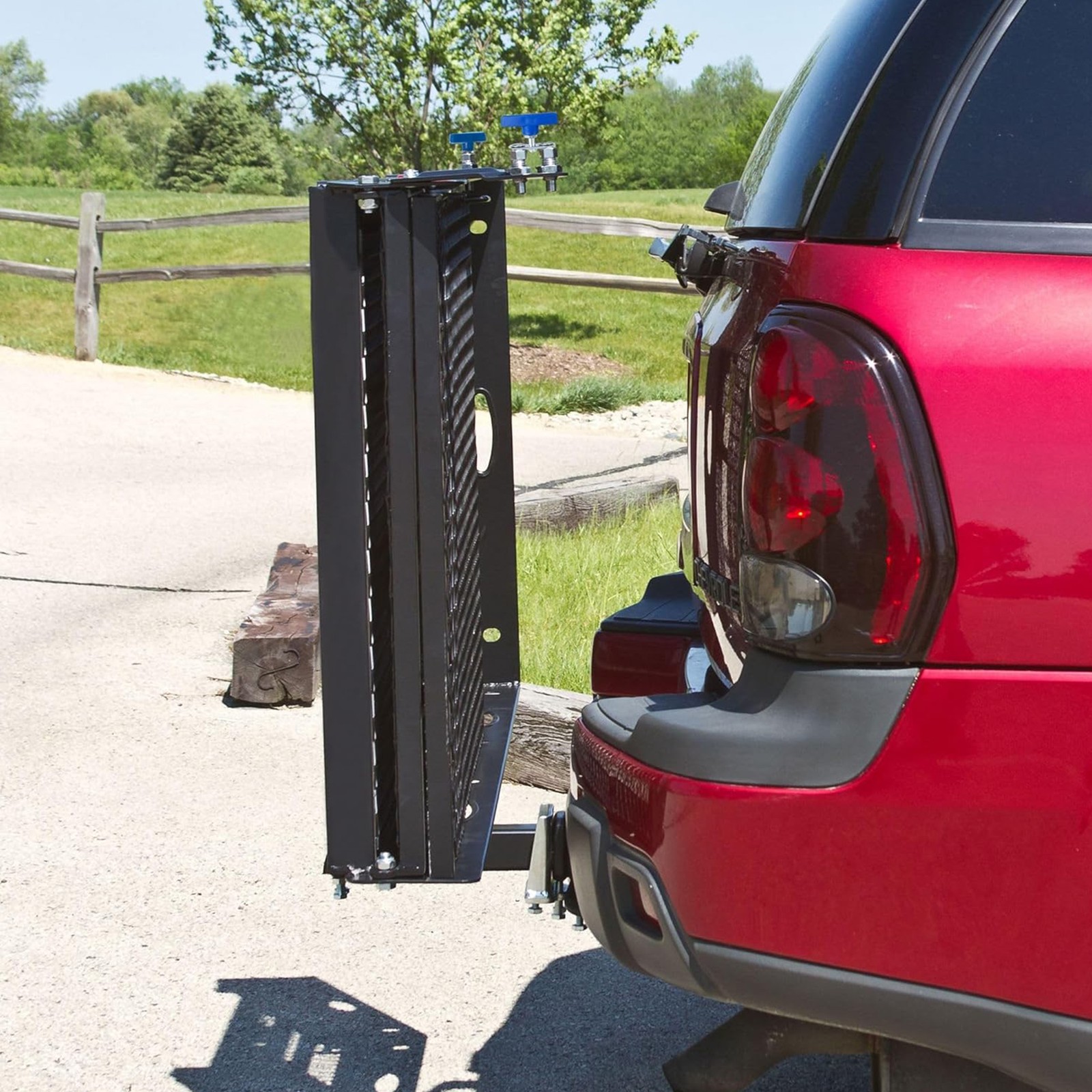 Silver Spring 48″x28″ Folding Wheelchair Carrier w/Ramp & Hitch Mount (Open Box)
