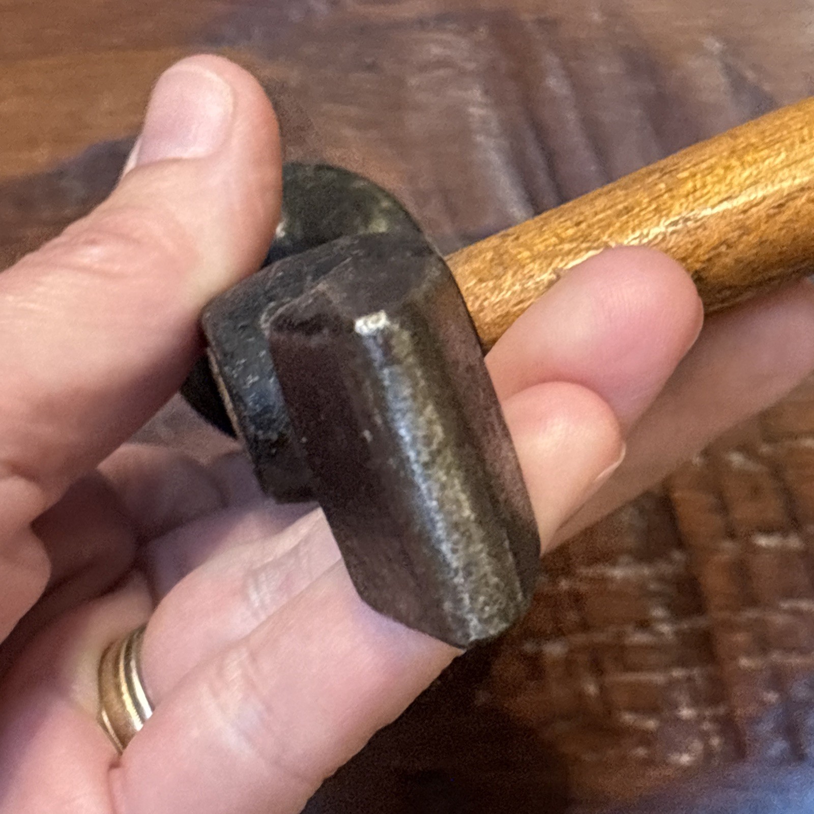 USAG 413B Mechanic’s Hammer with round flat head and horizontal chisel peen