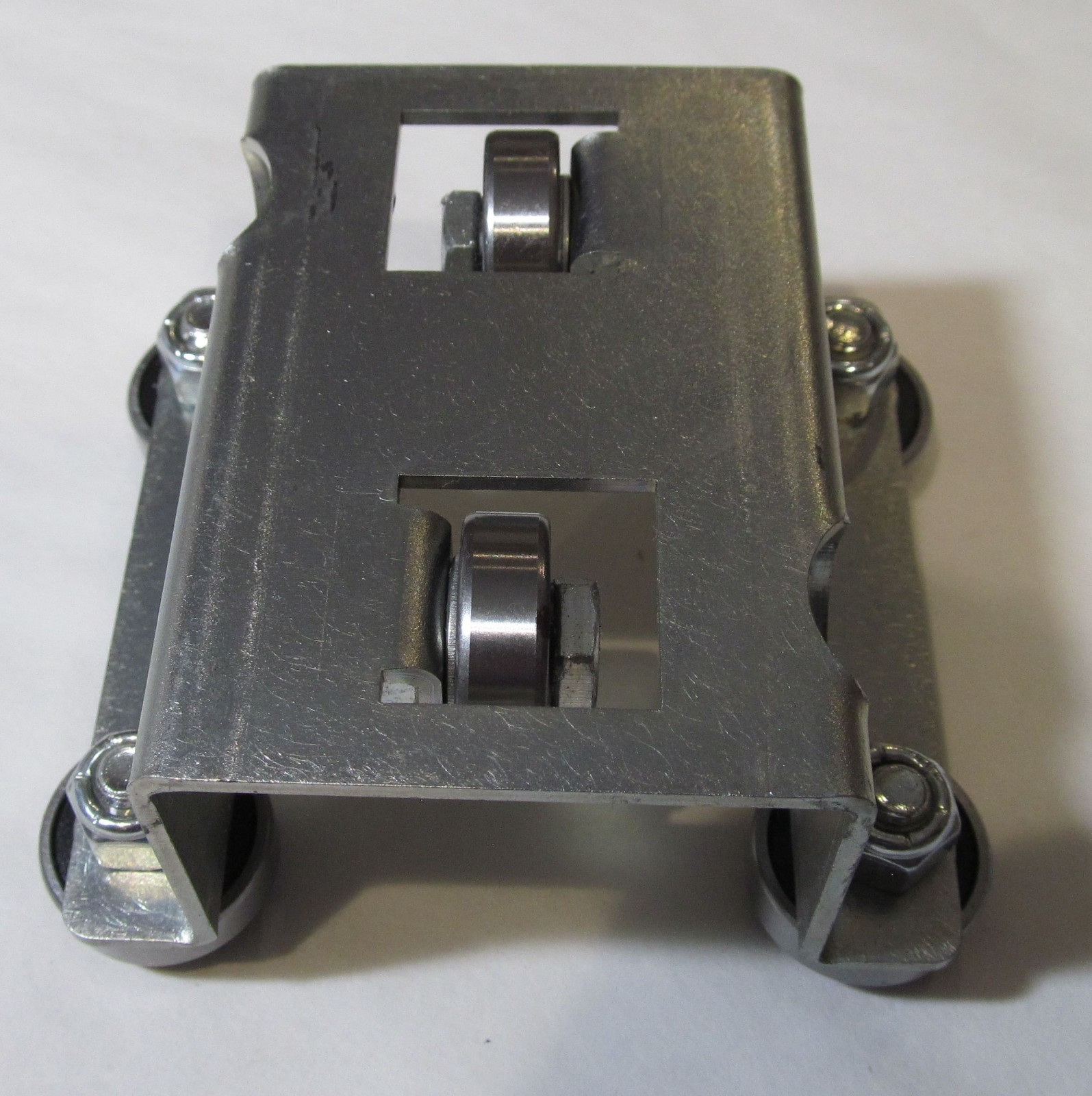 1-5/8 BEAM TROLLEY UNIQUE 6-WHEEL (4x SIDE WHEELS) 2″ CENTER CHANNEL ELEVATOR?