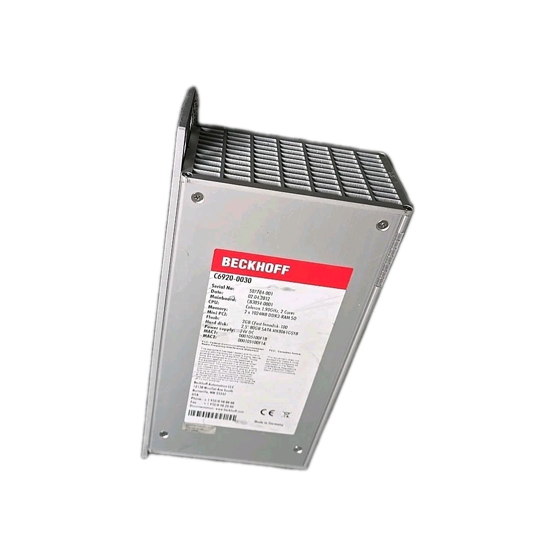 Beckhoff C6920-0030 Servo Drive – 80gb Sata, 24v dc, Celron Cpu, 2gb Flash