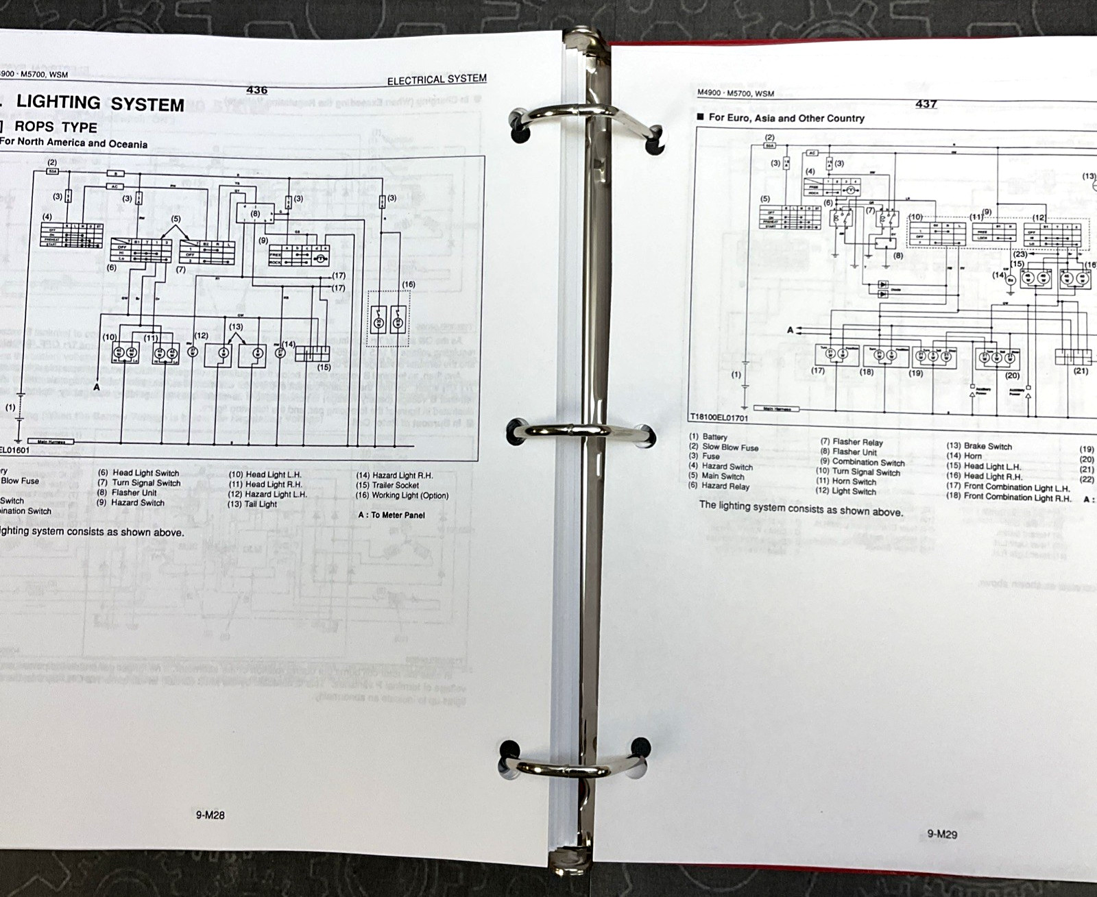 Service Manual for Kubota M4900 M5700 M5700HD Tractor Repair Shop Workshop Book