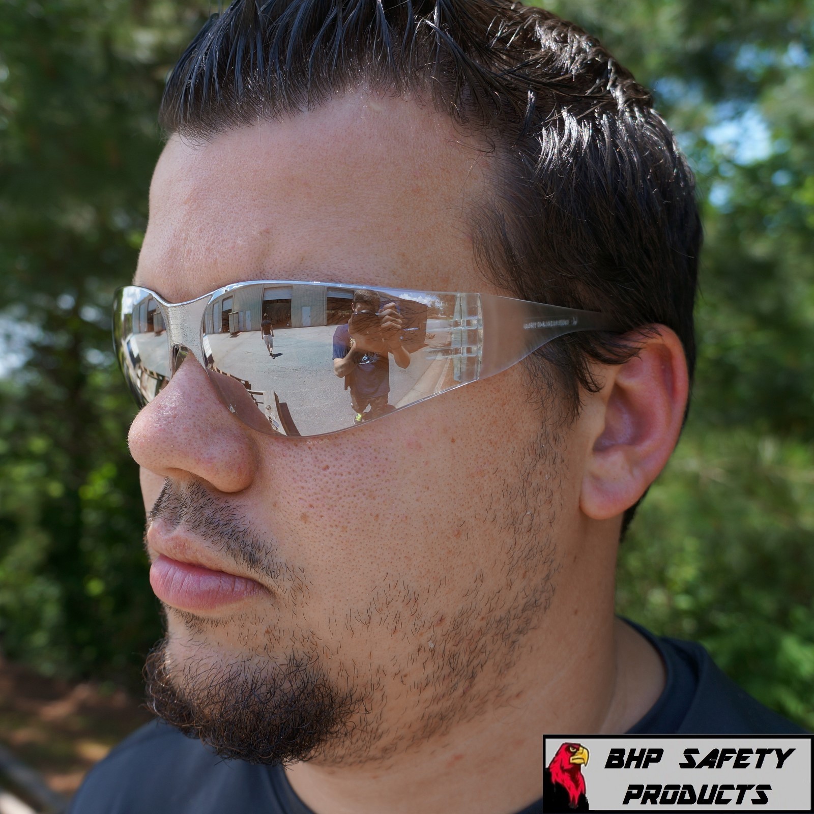 PYRAMEX INTRUDER SAFETY GLASSES INDOOR/OUTDOOR MIRROR I/O LENS S4180S (1 PAIR)