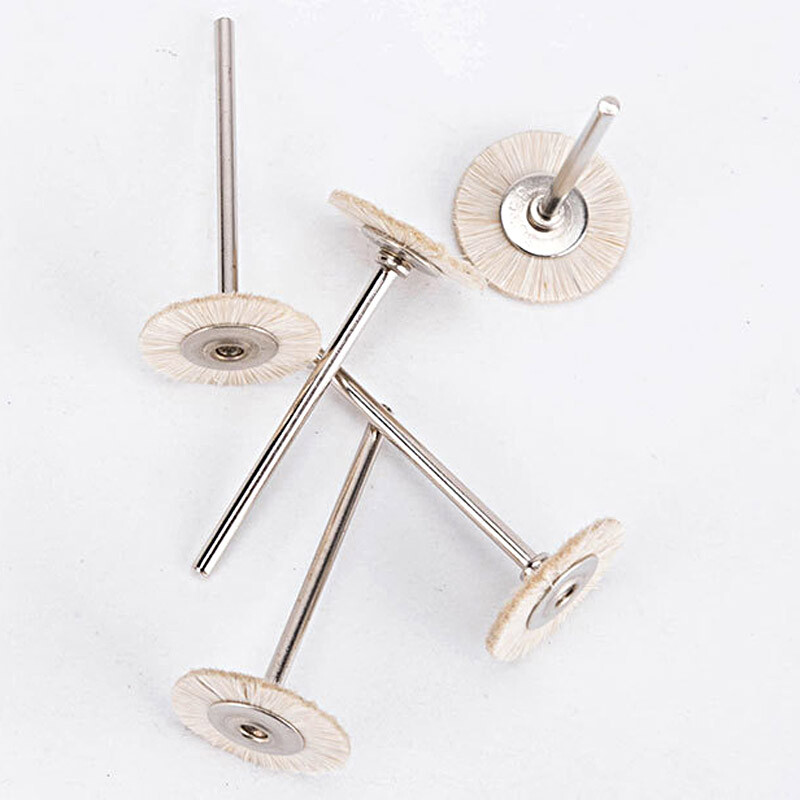 10pcs Dental Polishing Buffing Wheel Brusher 2.35mm Assorted for Rotary Tool