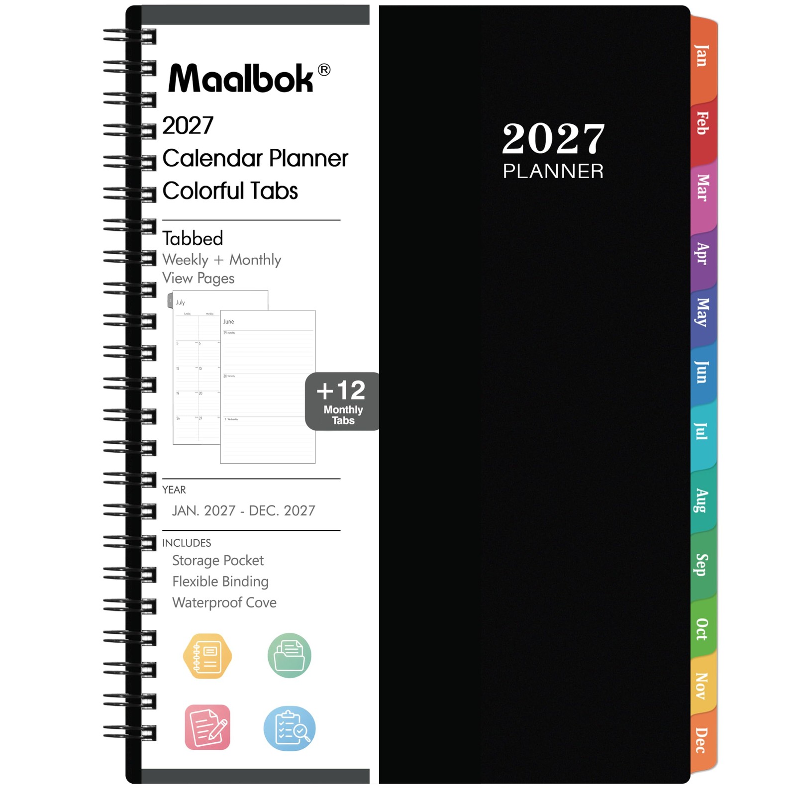 2027 Planner Weekly and Monthly Planner 2027, Jan. 2027 Dec. 2027