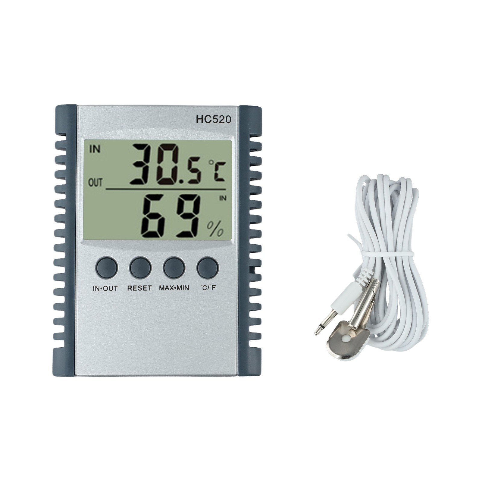 Contemporary Design Temperature and Humidity Meter for Indoor and Outdoor Use