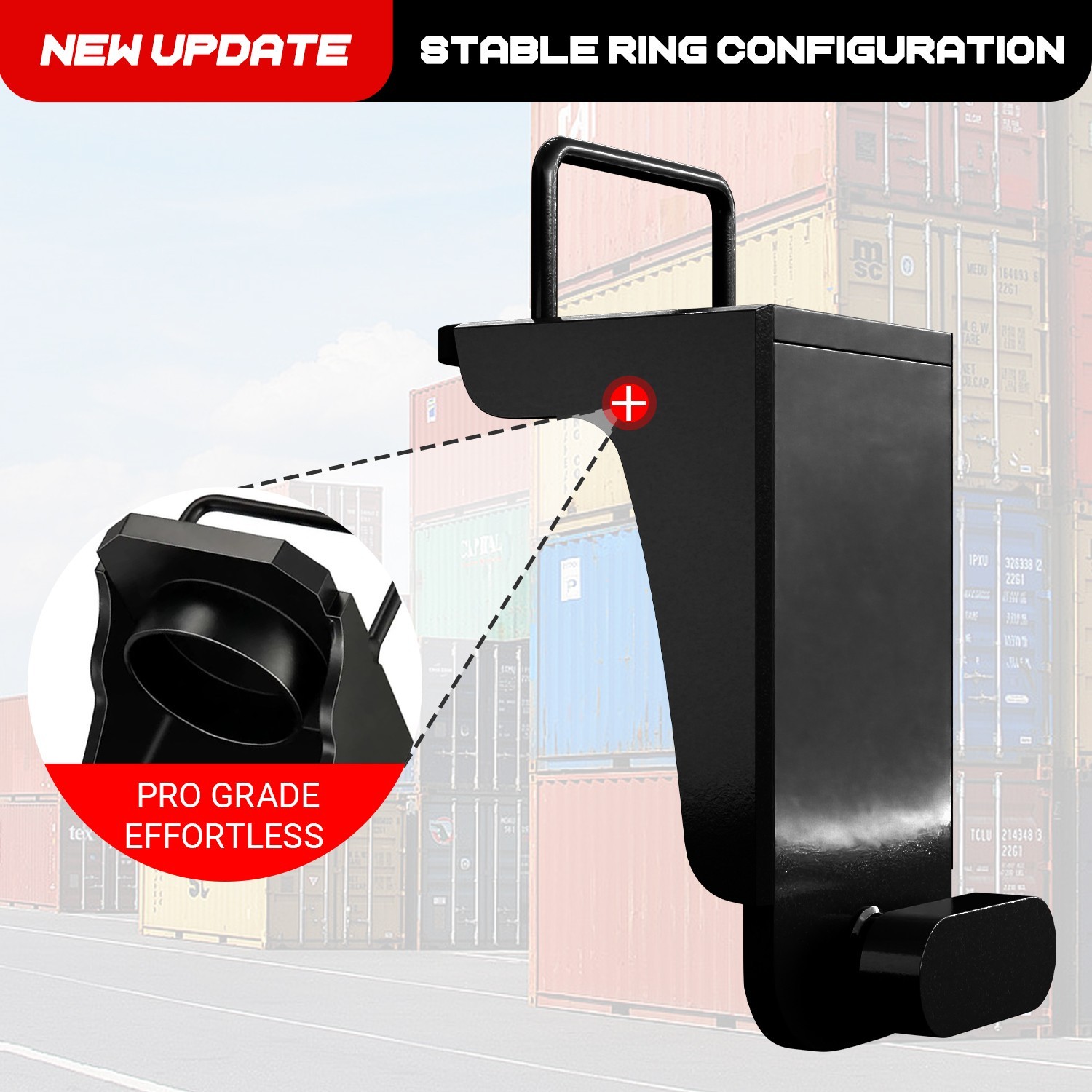 2PK 6 x 5.5 Lug Shipping Container Wheel Kit 8800 lb for 20–40 ft Containers
