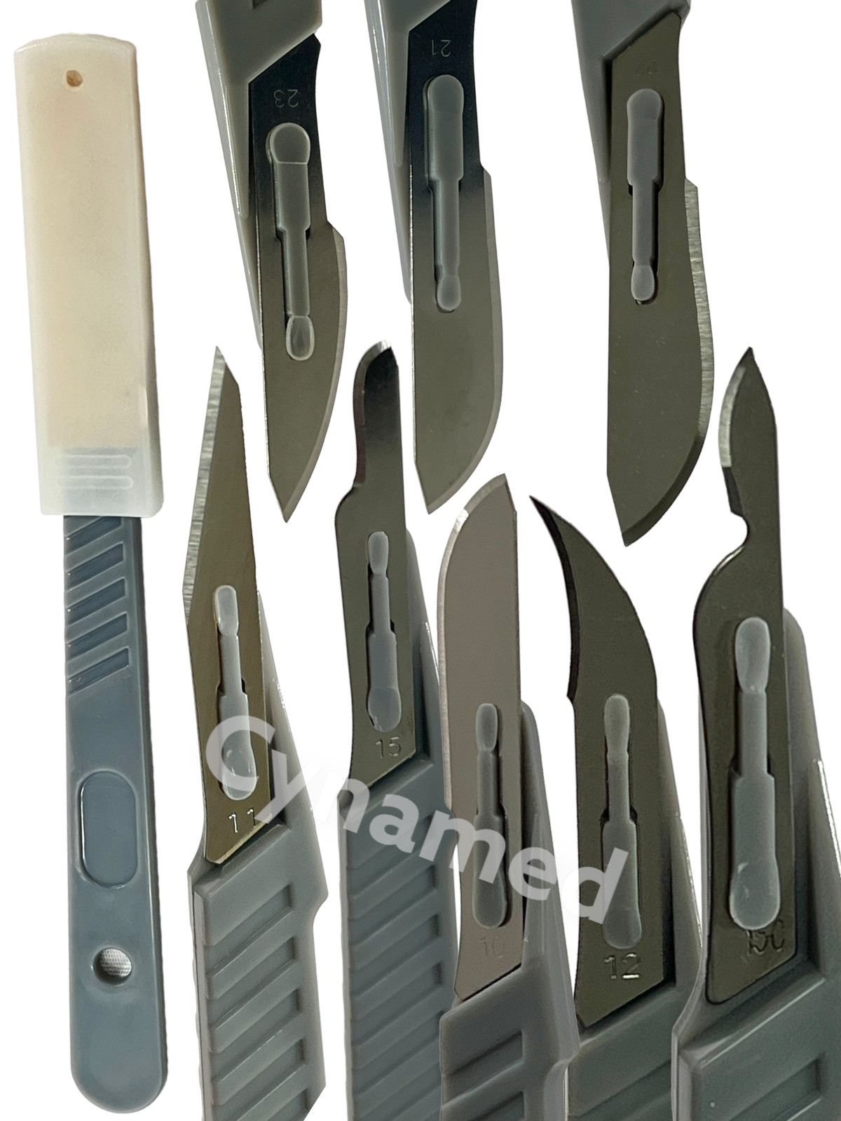 New Disposable Scalpel Blades With Plastic Handle ( Box of 10 ) Sterile Surgical