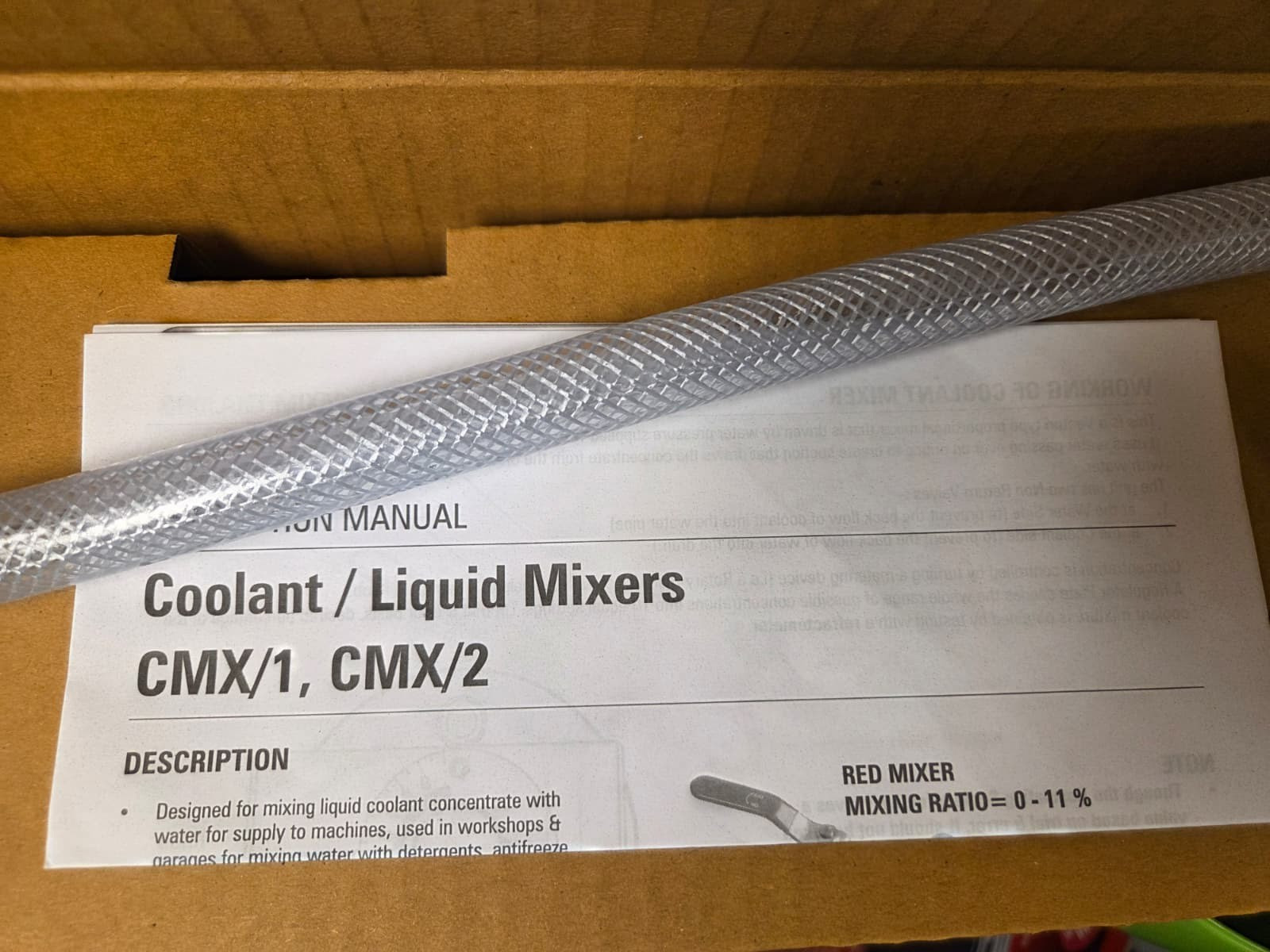 Groz Coolant Mixer 290 GPH – 0–11% Ratio, Auto Shut-Off