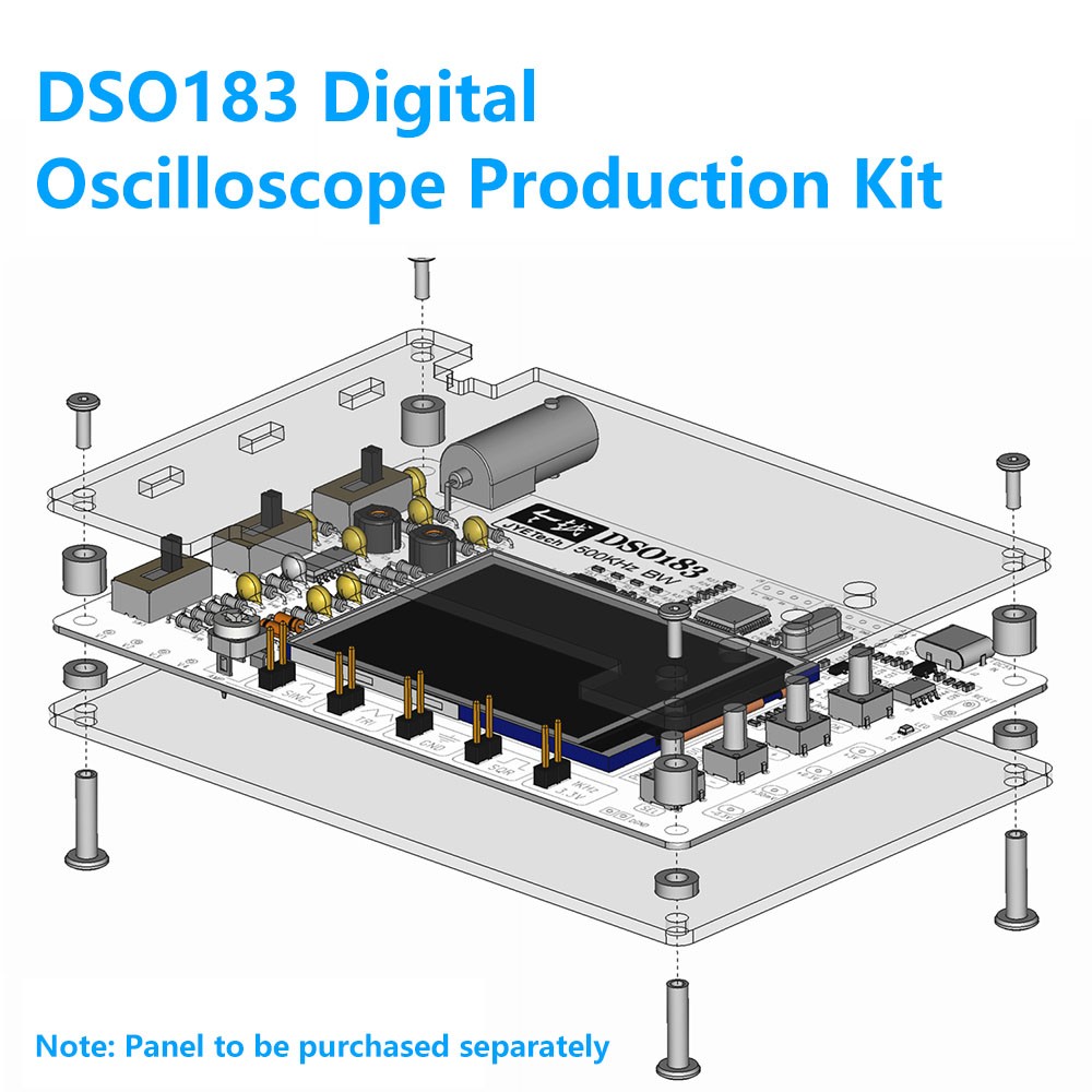 DSO183 Digital Oscilloscope DIY Electronic Kit Teaching Practical Kit 0-500KHz