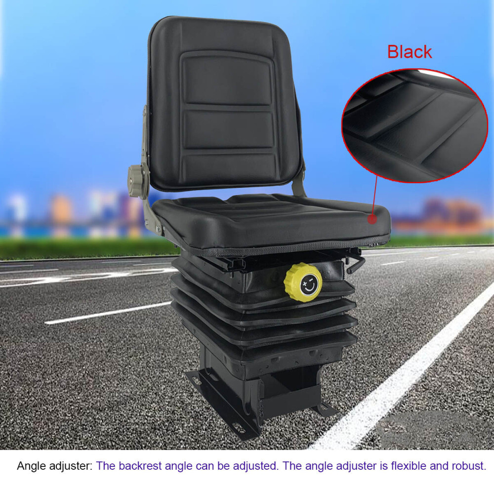 Adjustable Tractor Suspension Seat PU Forklift Excavator Backhoes Driver Seat us