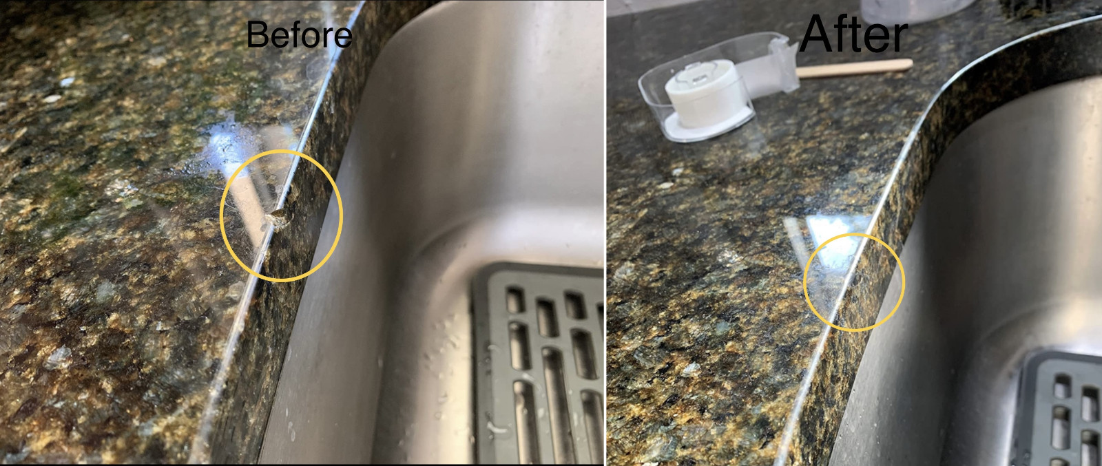 BLACK ACRYLIC REPAIR KIT – FOR GRANITE, MARBLE, TILE, QUARTZ. AND PORCELAIN