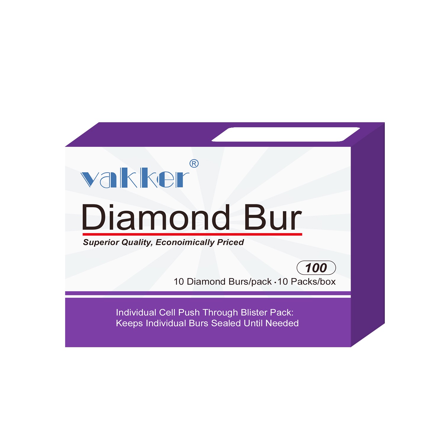 10/pk Dental FG High Speed Diamond Burs Needle Burs 859-012C Coarse Grit