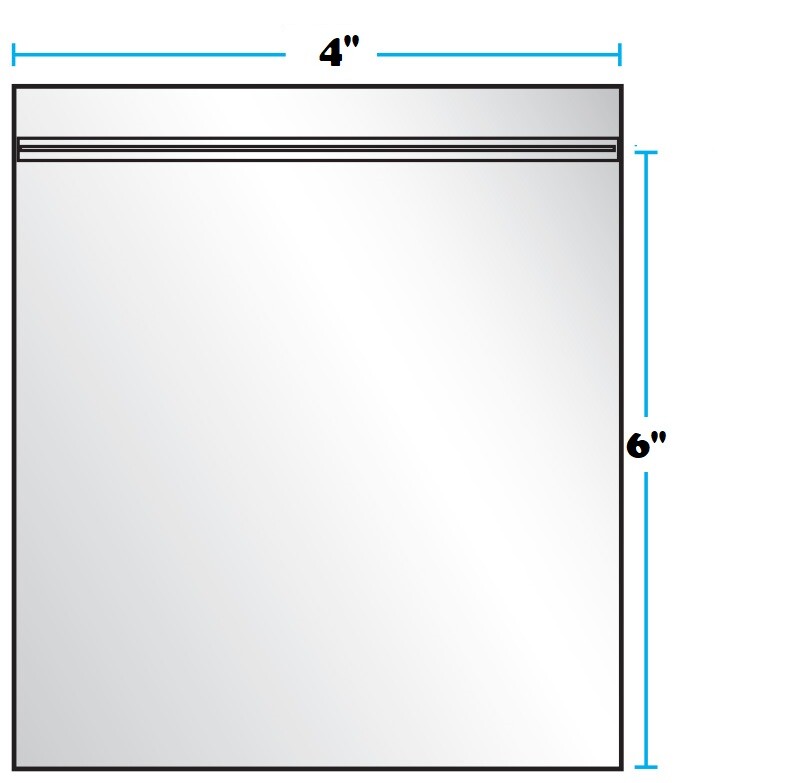 4″ x 6″ Zip Seal 2 Mil 4 Mil 6 Mil Thick Reclosable Top Lock Plastic Zipper Bags