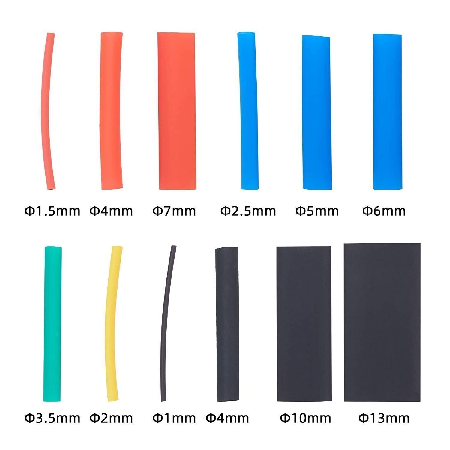 Assorted Heat Shrink Cable Wire Tubing Tube Sleeve Car Electrical Wrap 750PCS
