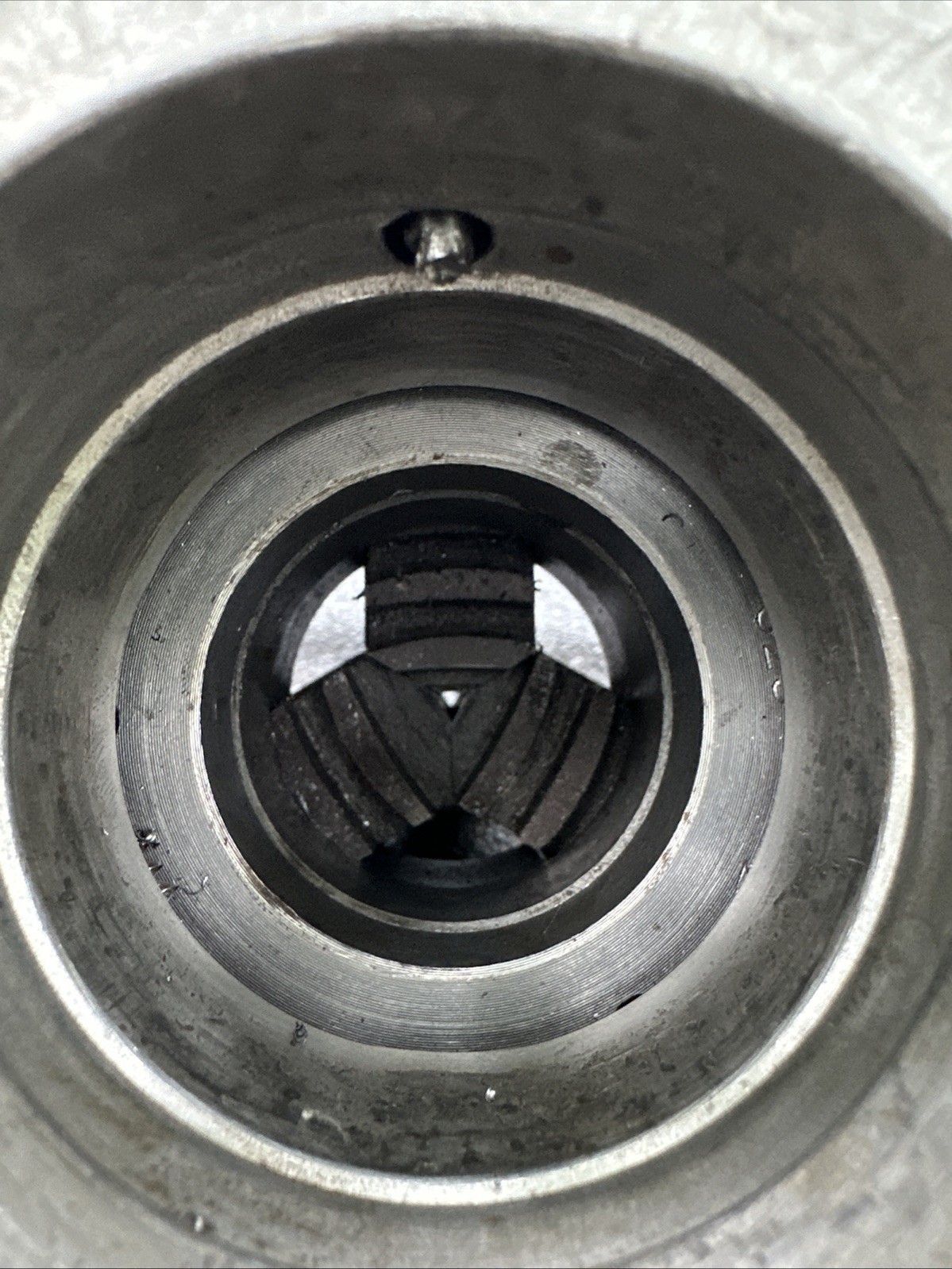 Hardinge Taper 6-1/4″ Bison 3 Jaw (2pc) Metal Lathe Chuck Poland Adjustru