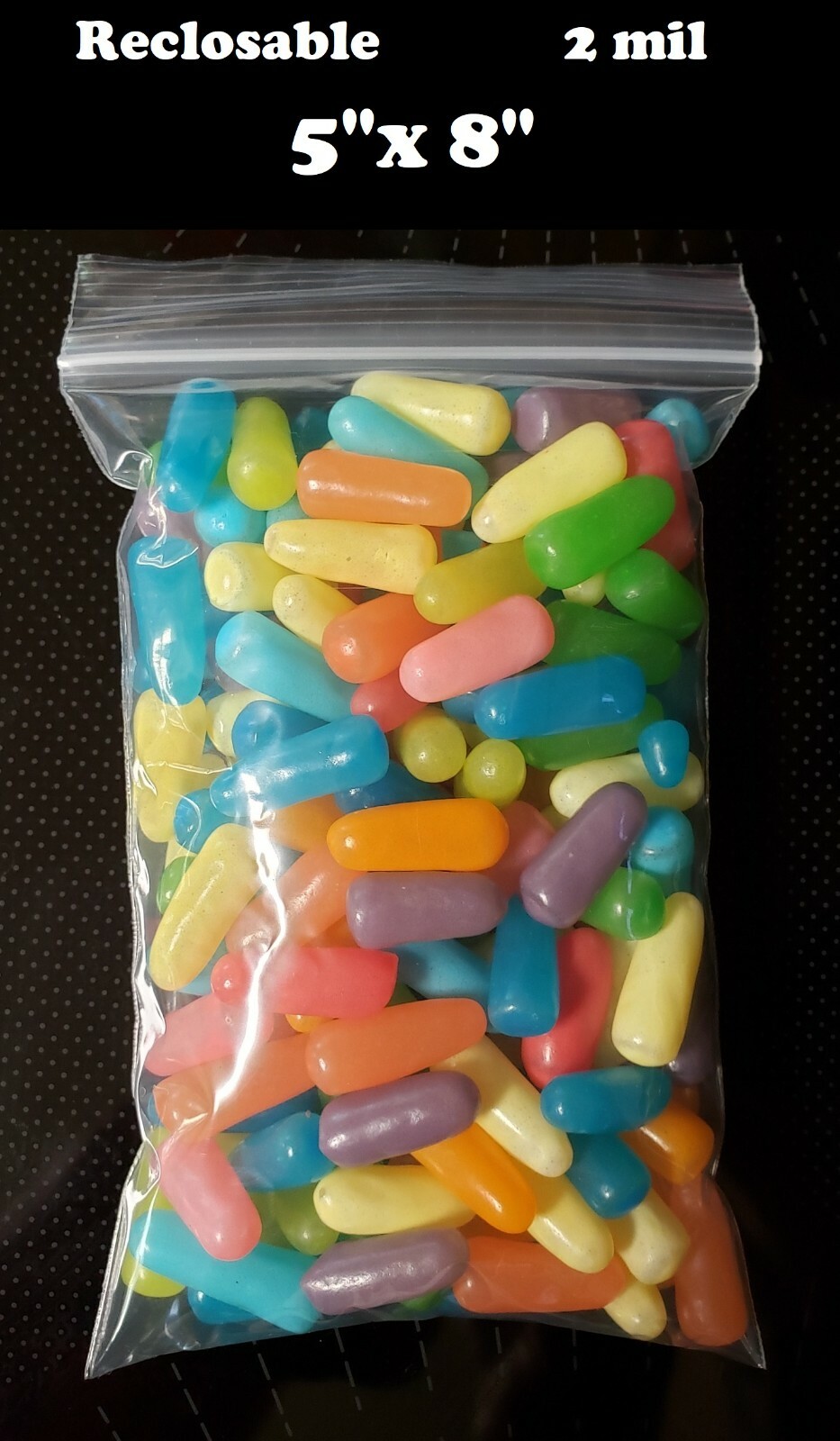 5″ x 8″ Clear Zip Seal Plastic Bags 2Mil Jewelry Pill Zipper Top Lock Baggies