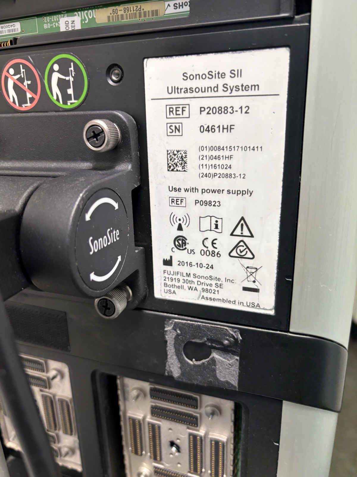 Sonosite SII Total Ultrasound System Ref P20883-12 With Three Probes (PLS READ)