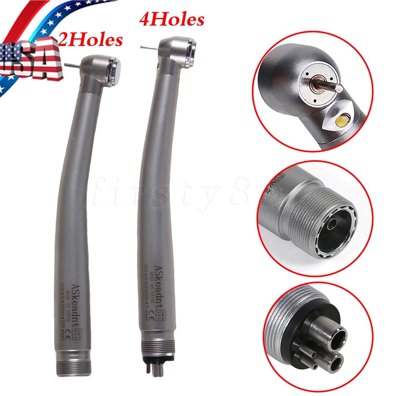 NSK Style Dental Fiber Optic LED E-generator High Speed Handpieces 4HOLE/2HOLE