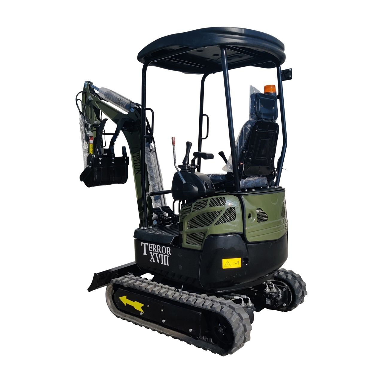 Free Ship TYPHON TERROR XVIII 4000lb Mini Excavator Kubota D902 w 13 Attachment