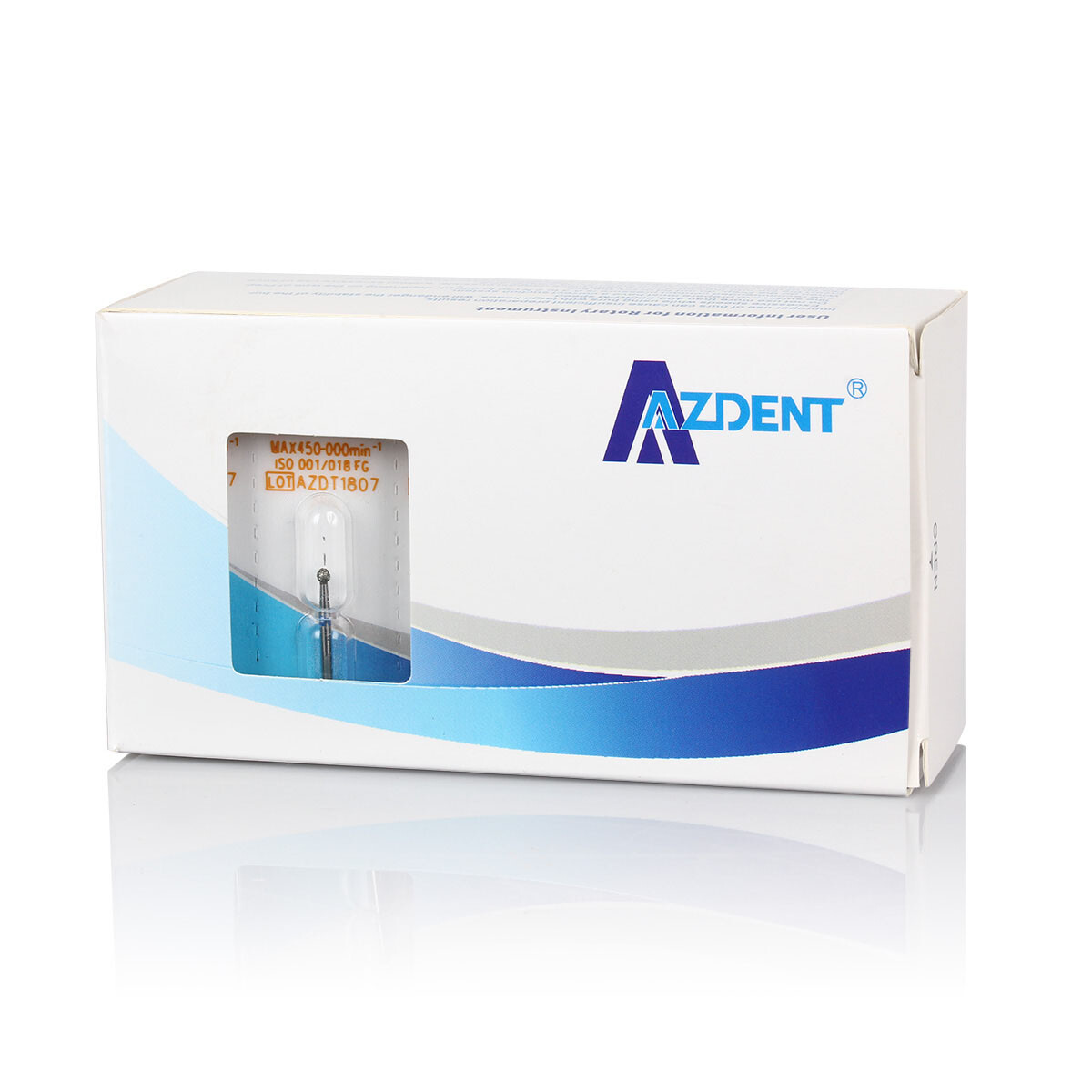 5PCS AZDENT Dental Diamond Burs Friction Grip For High Speed Handpiece Turbine