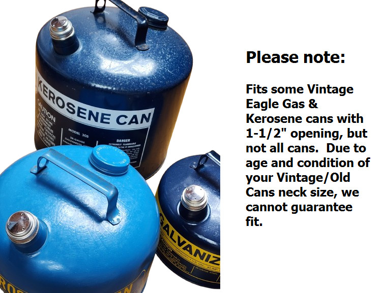 2pk 1-1/2″ Vented Metal Gas Can Cap w/ Cardboard Liner Eagle Briggs Stratton Lid