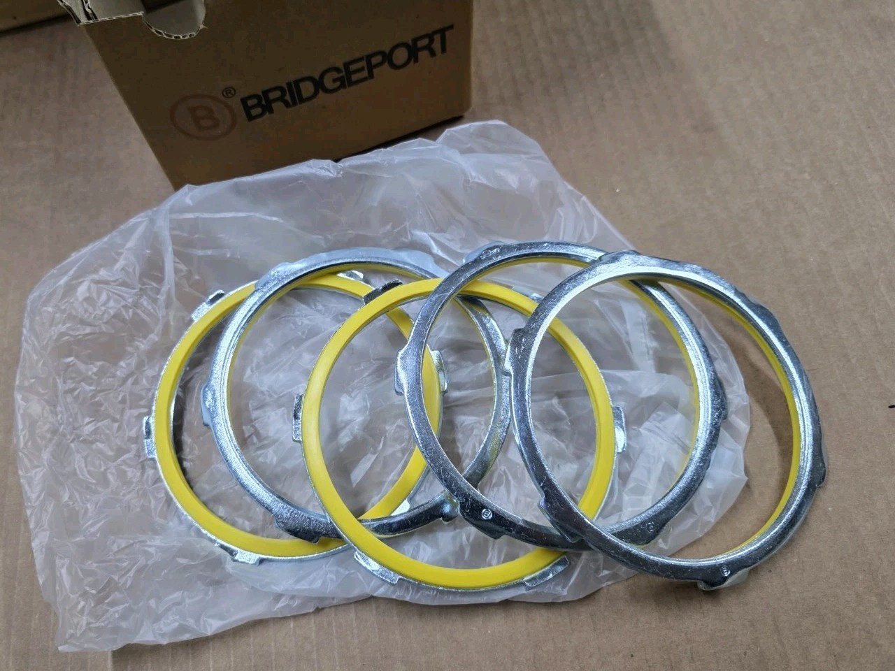 (5 Pack) Bridgeport Steel Sealing Locknut 4″