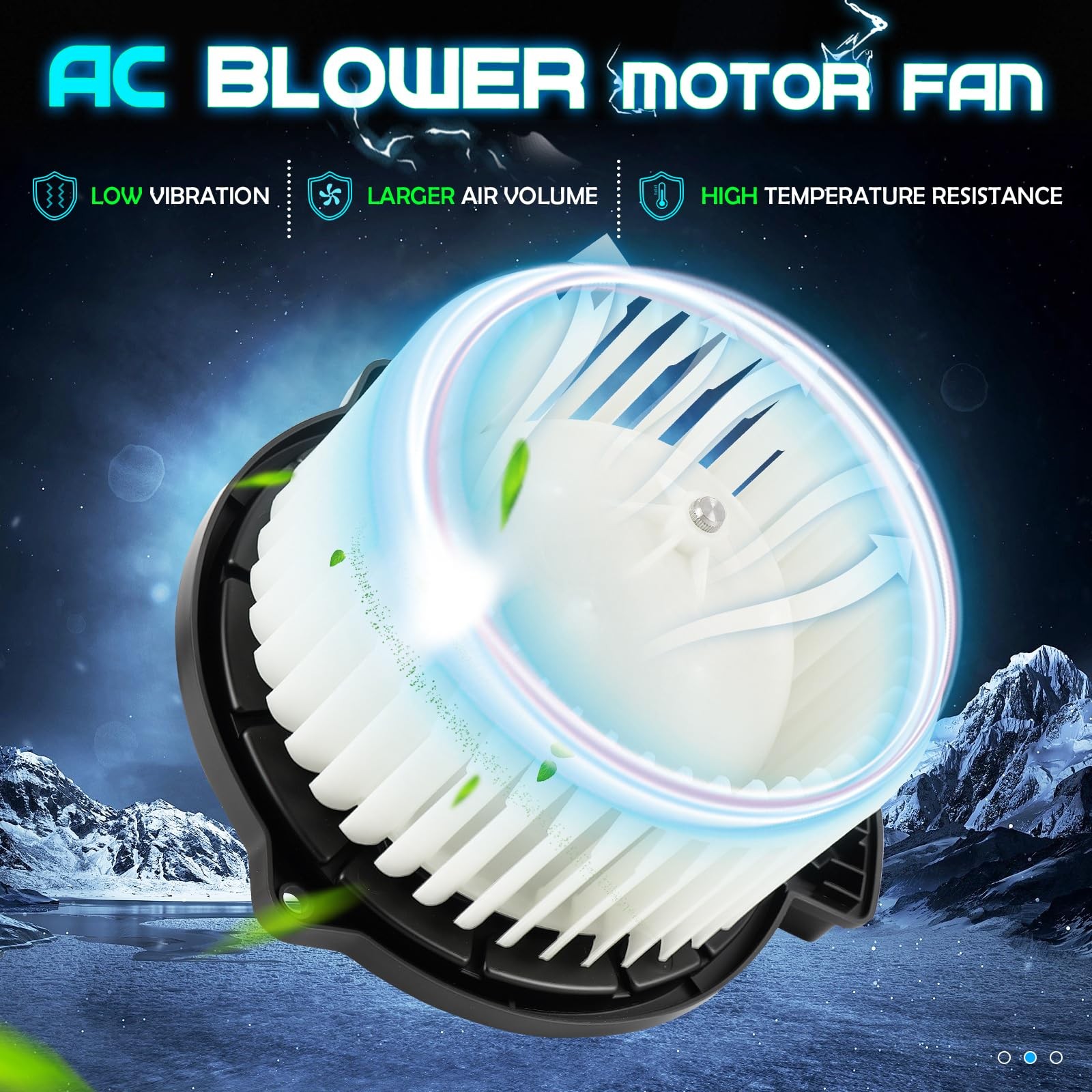 Air Conditioning A/C Heater Blower Motor with Fan Cage Fits for 2009 Kia Borr…