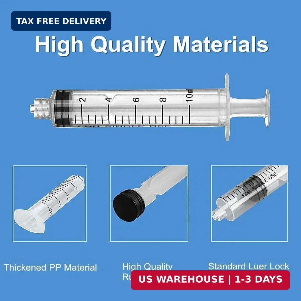 50 Pcs – 20ml Syringes with 14ga, 20ga,21ga, 23ga Blunt Tip Needles With Syringe